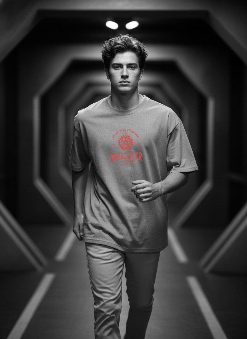 Men Oversized Cotton Printed T-Shirt