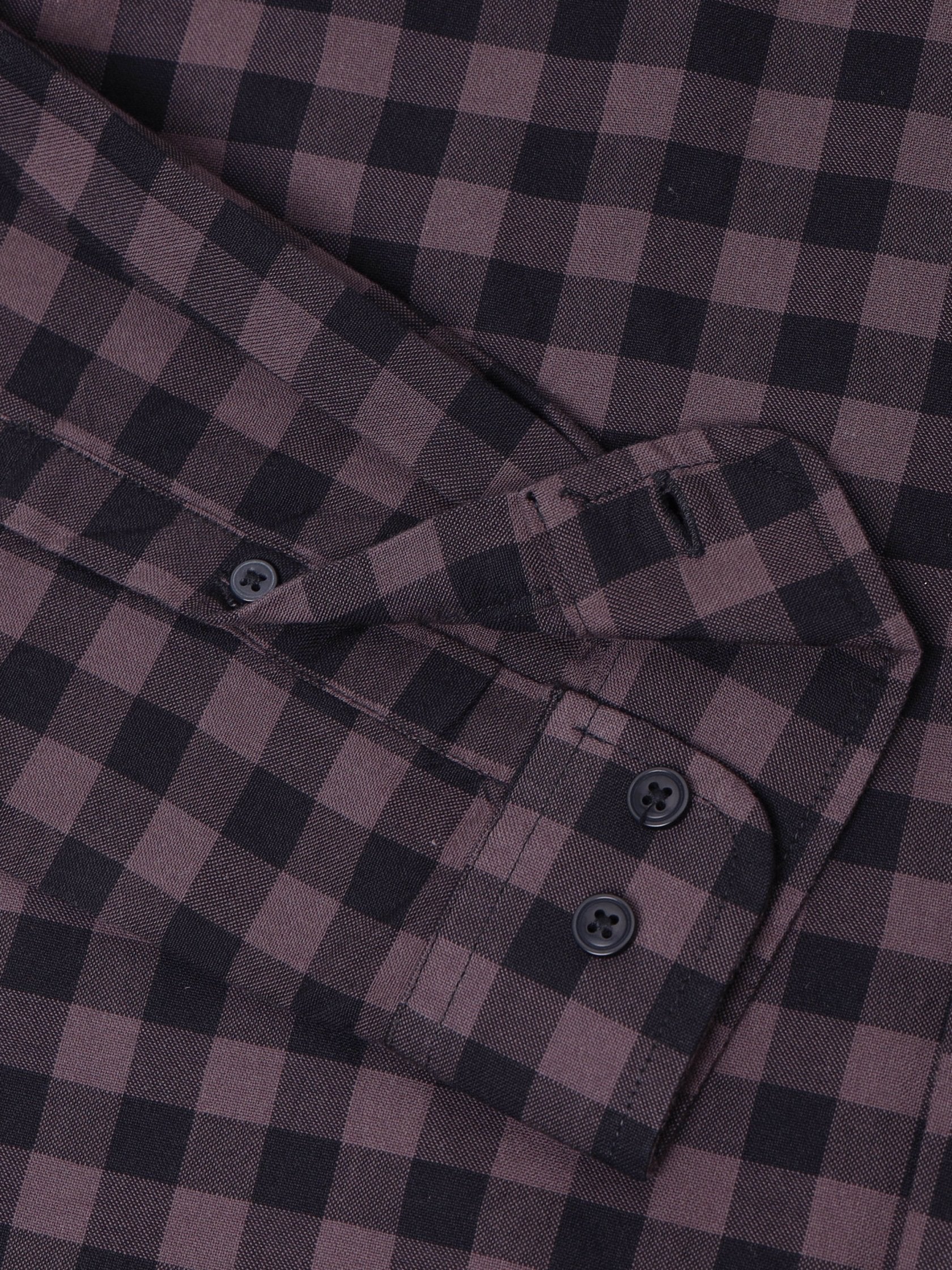 Men Purple Check Shirt