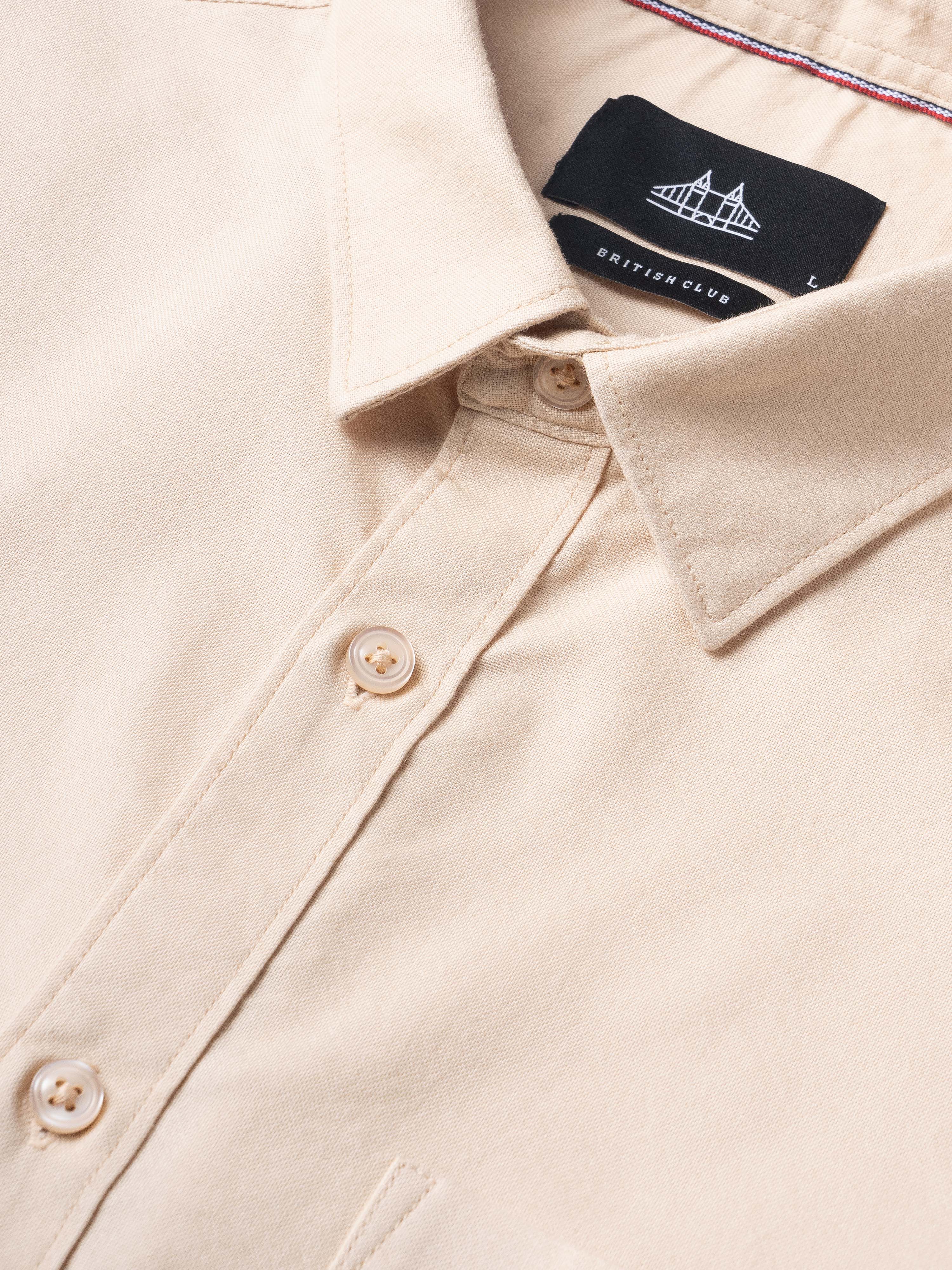 Men Beige Casual Shirt
