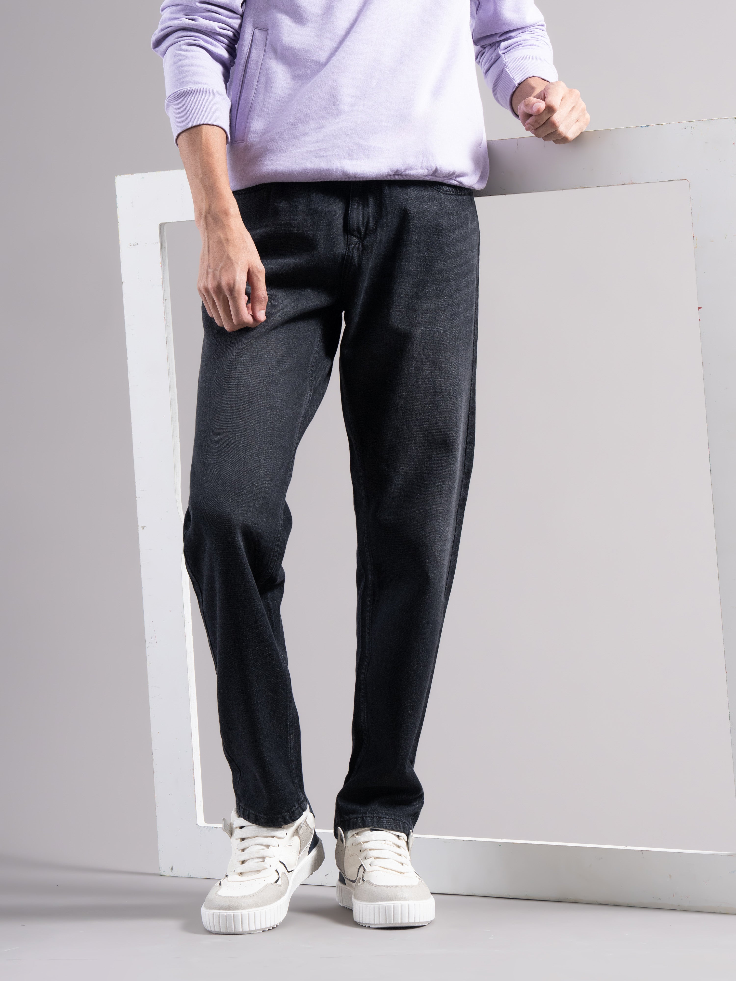 Men Grey Regular Fit Jeans