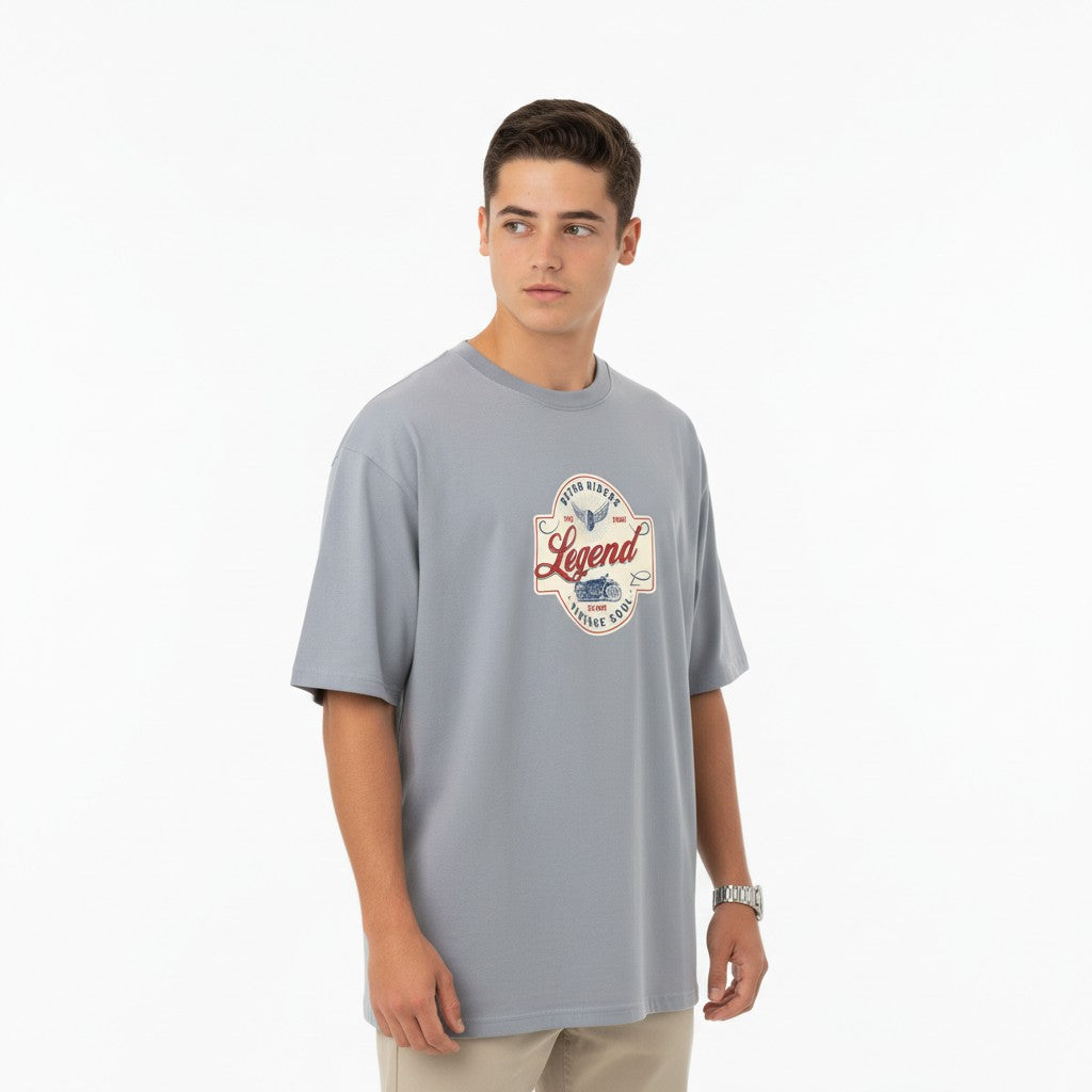 Men Oversized Cotton Printed T-Shirt
