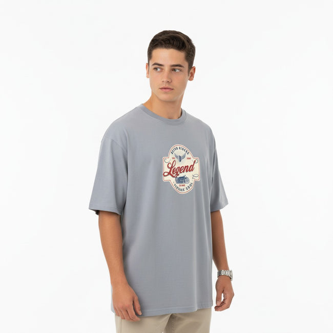 Men Oversized Cotton Printed T-Shirt