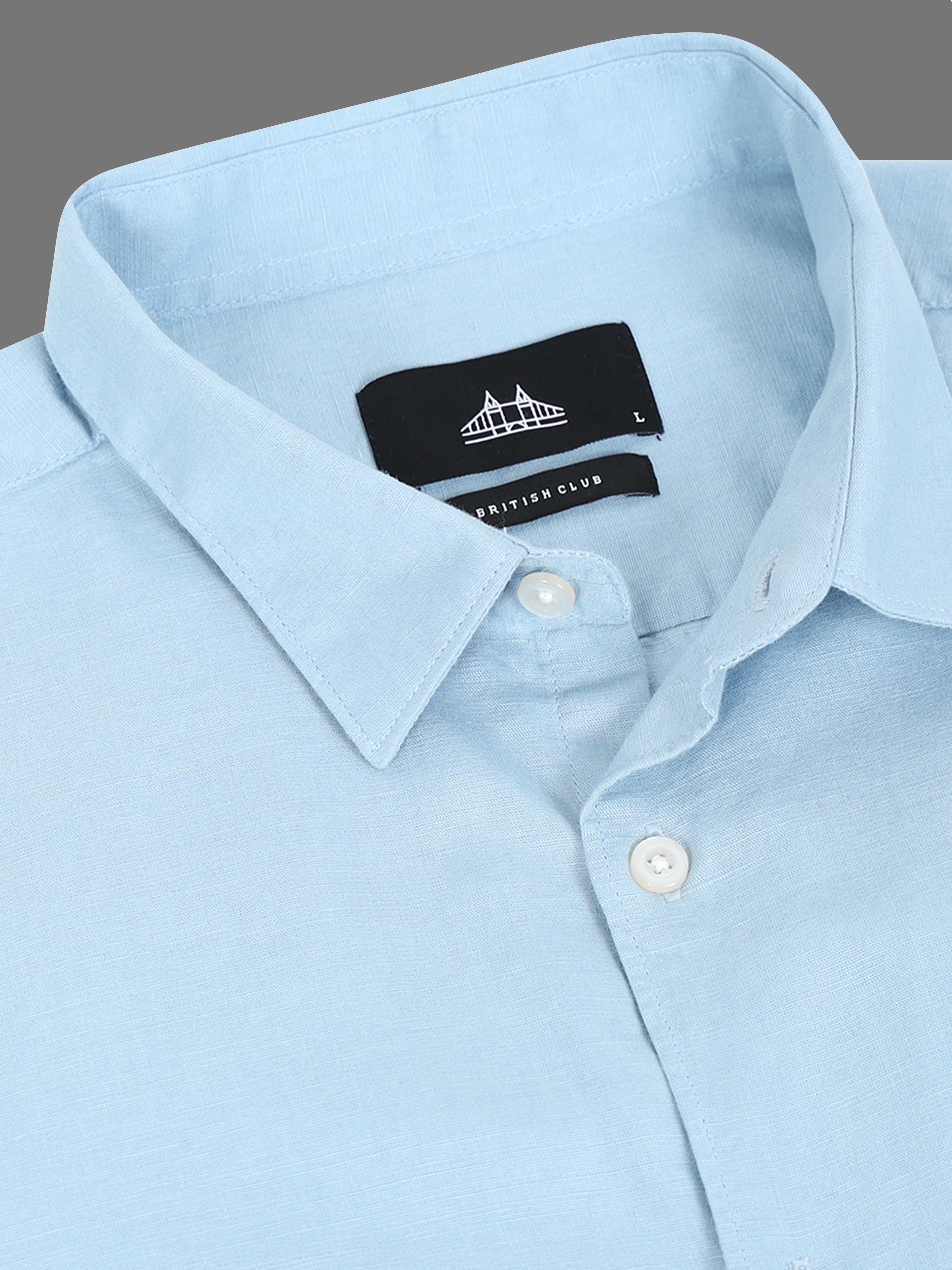 Men Blue Slim Fit Shirt