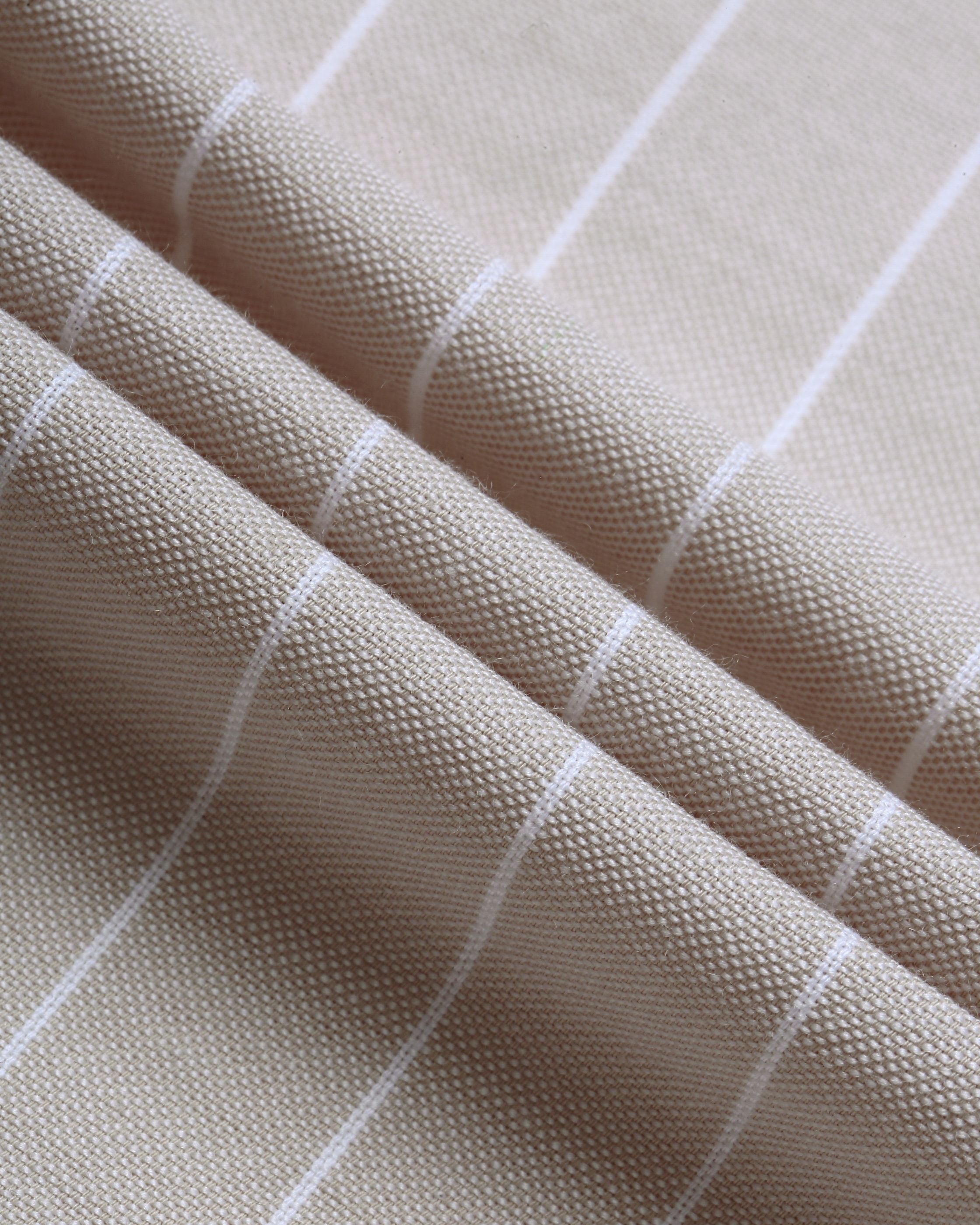 Men Beige Striped Shirt
