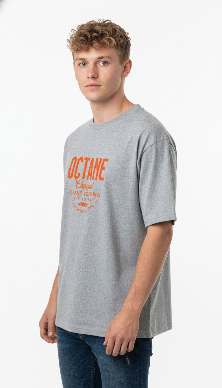 Men Oversized Cotton Printed T-Shirt