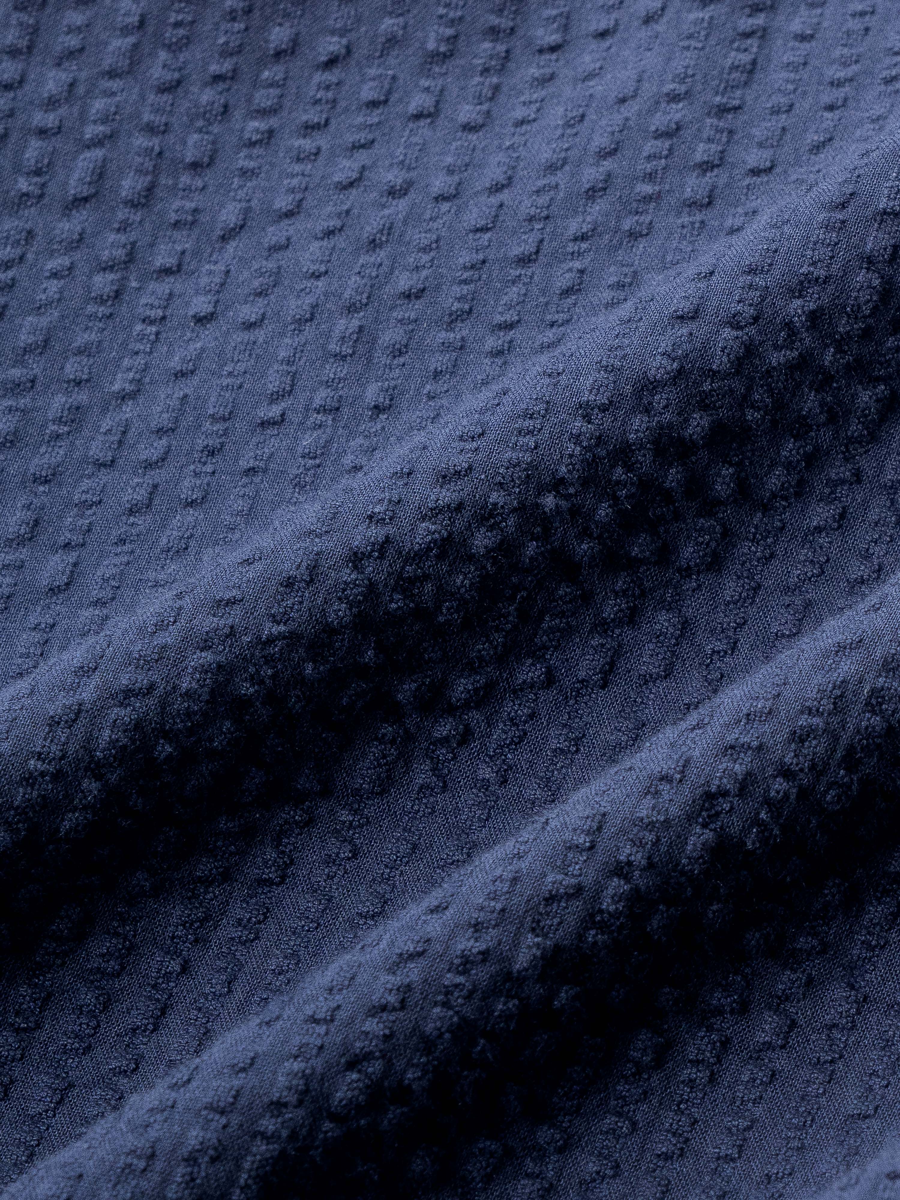 Men Navy Blue Cotton Shirt