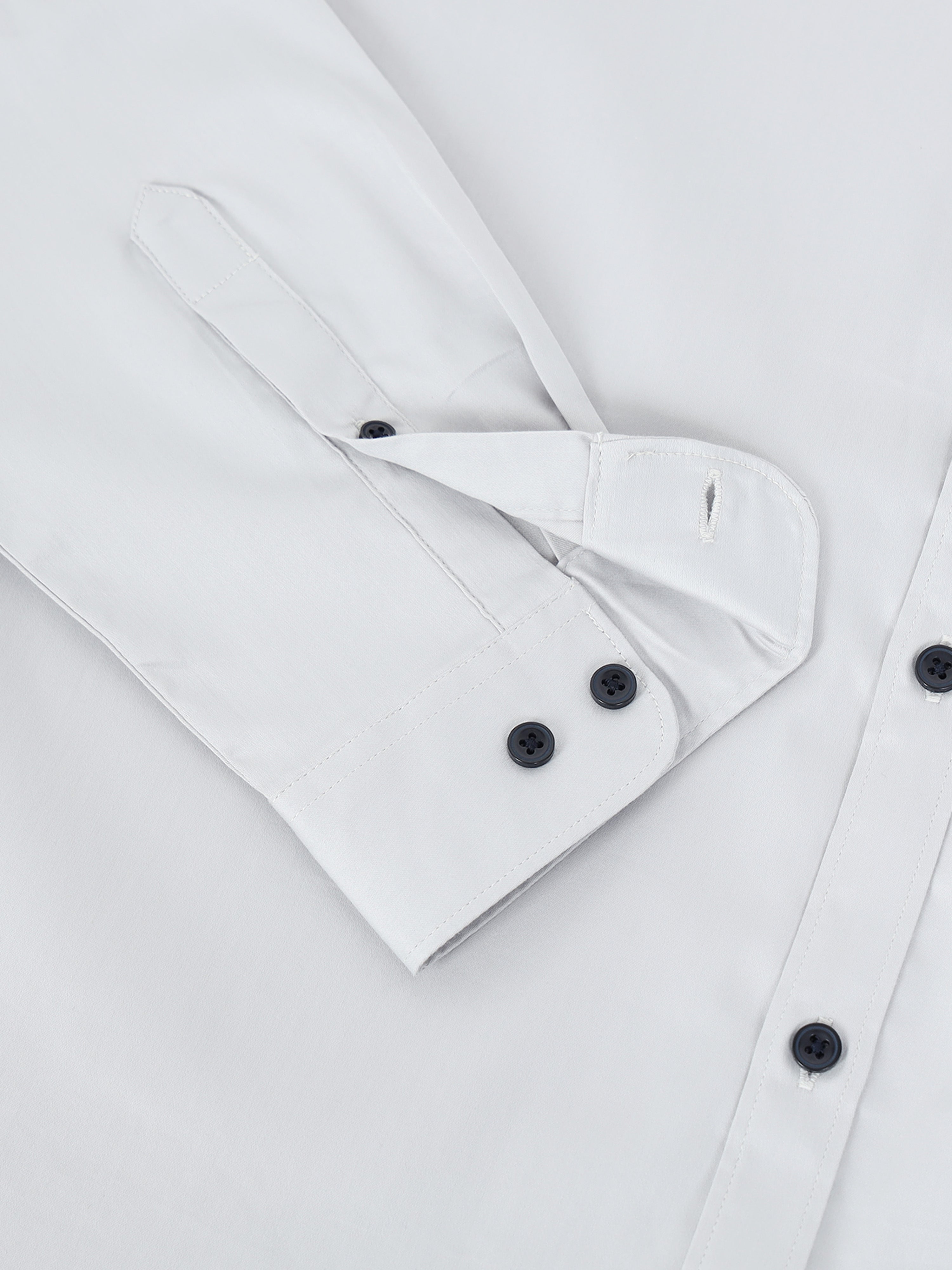 Men Grey Satin Shirt