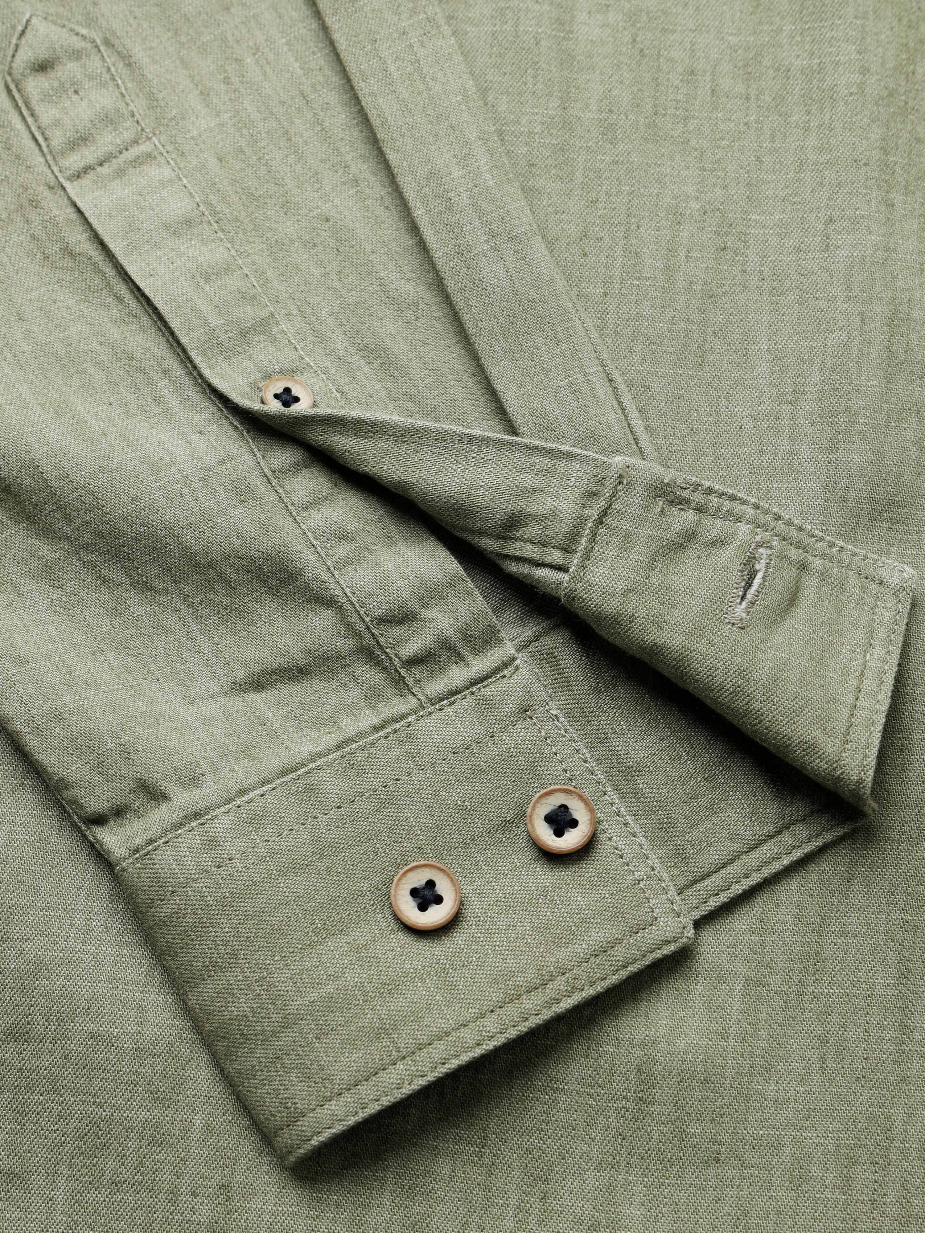 Men Olive Rupo Rainy Shirt
