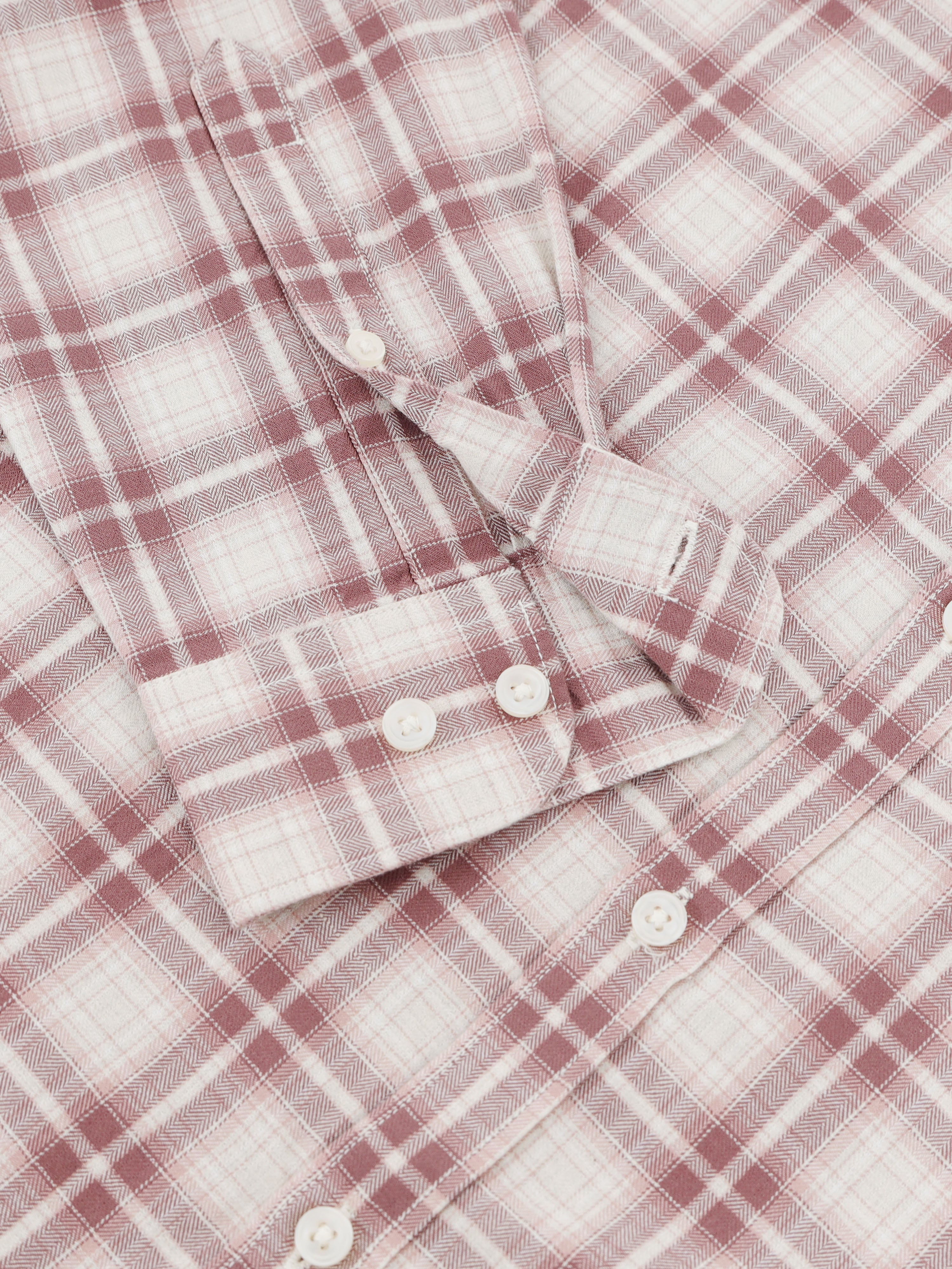 Men Mauve Checked Shirt