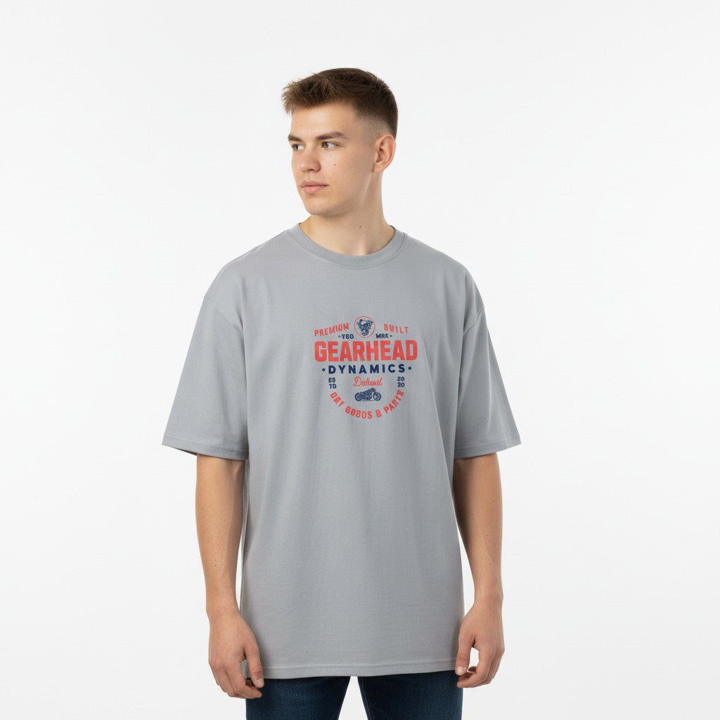 Men Oversized Cotton Printed T-Shirt