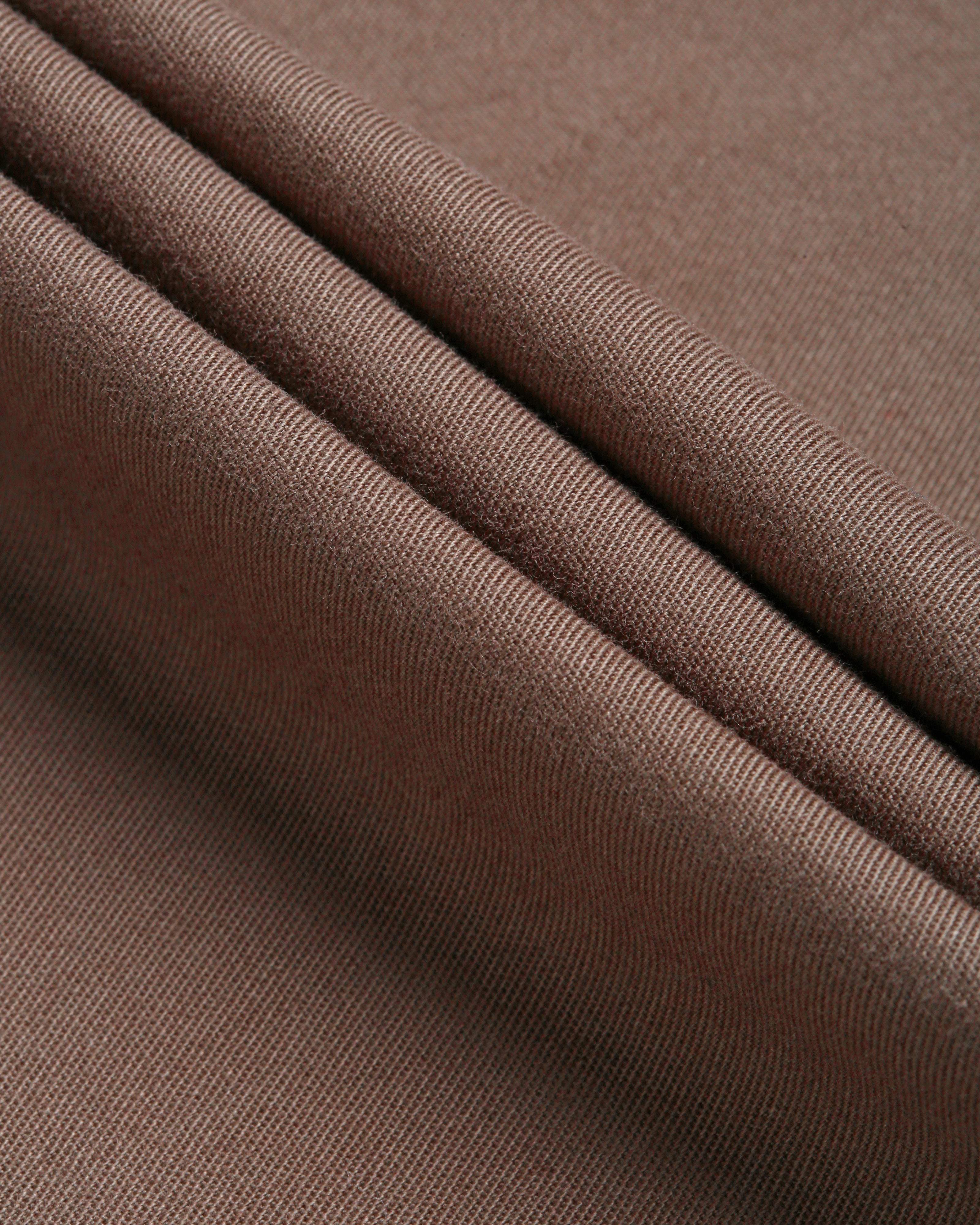 Men Brown Cotton Twill Shirt