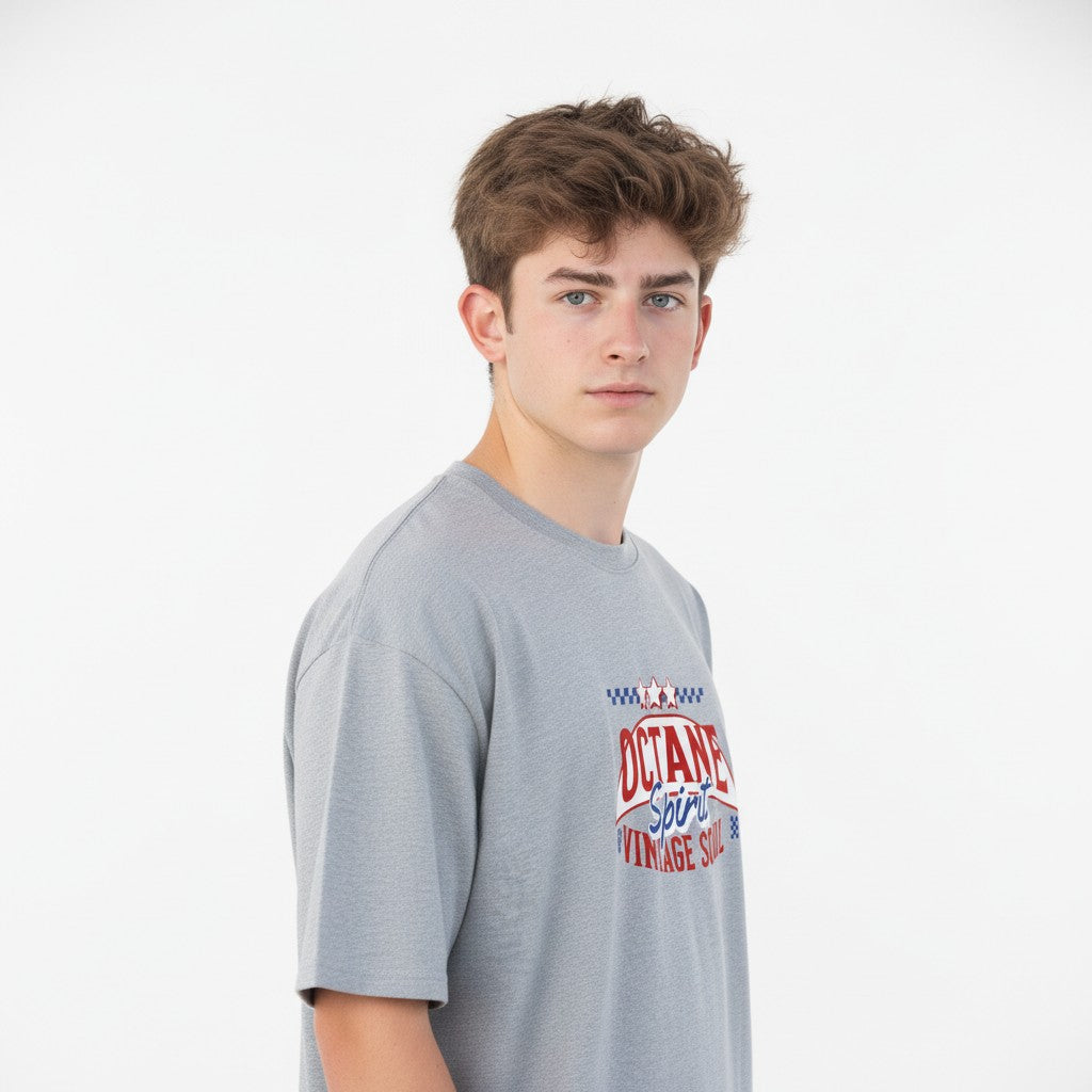 Men Oversized Cotton Printed T-Shirt