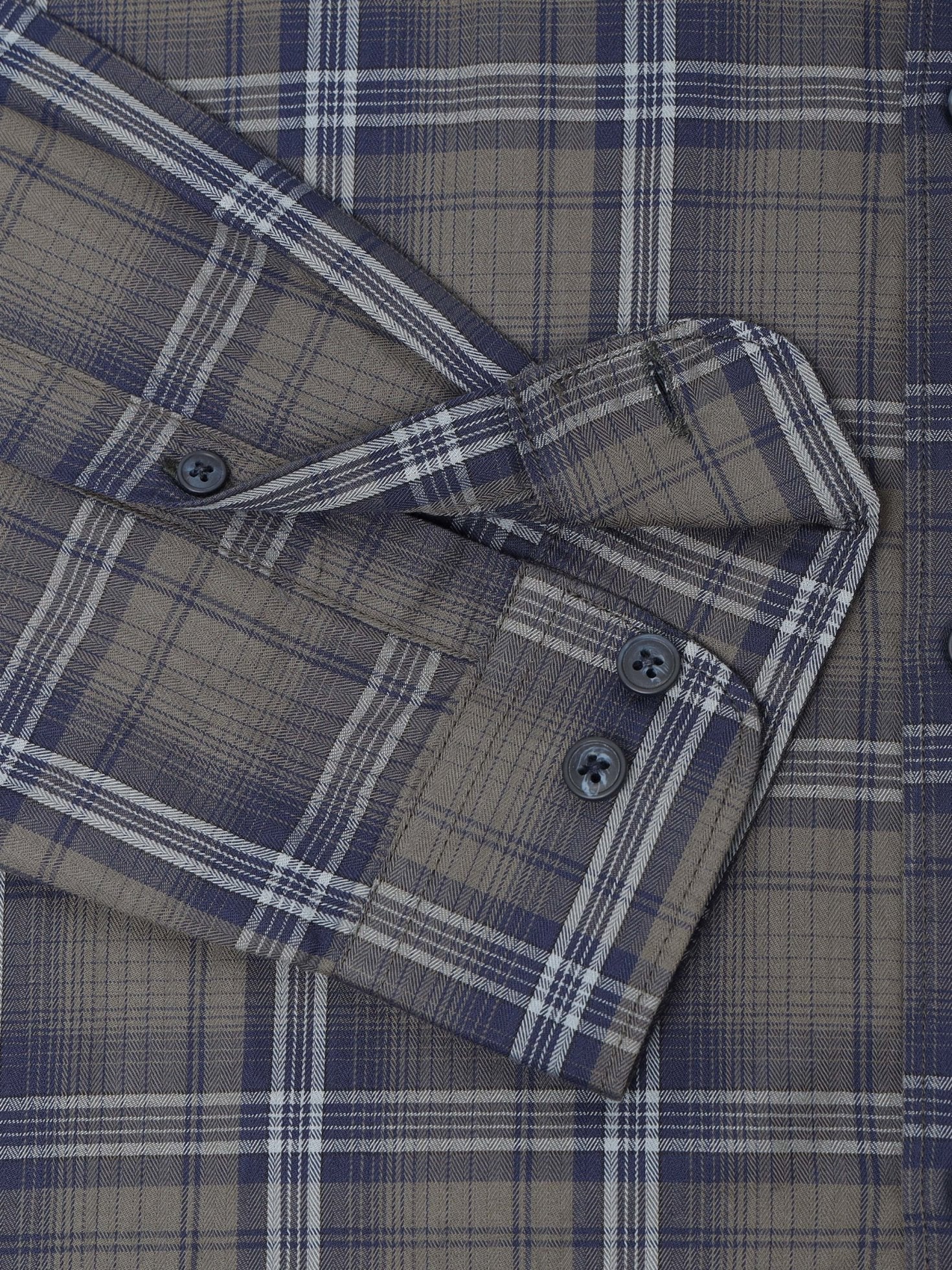 Men Green Check Shirt
