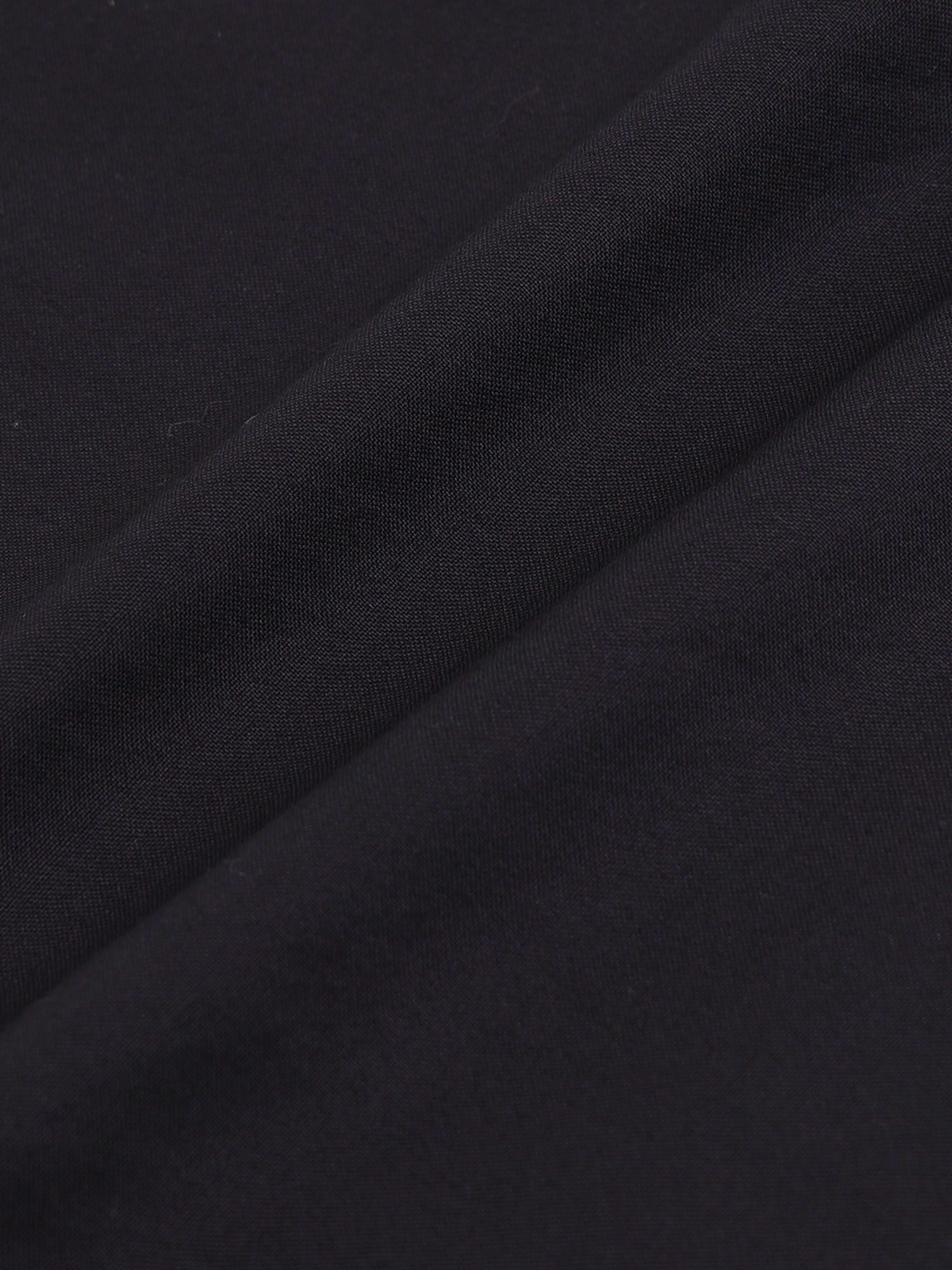 Men Black Plain Shirt