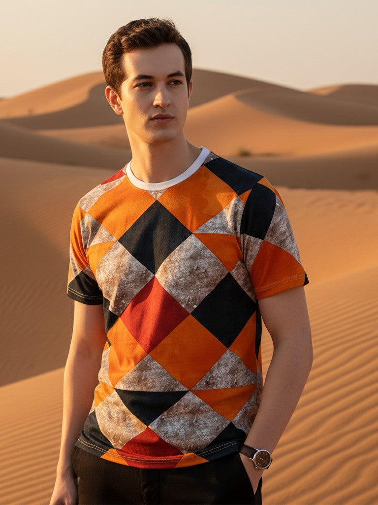 Men All-Over Cotton T-Shirt