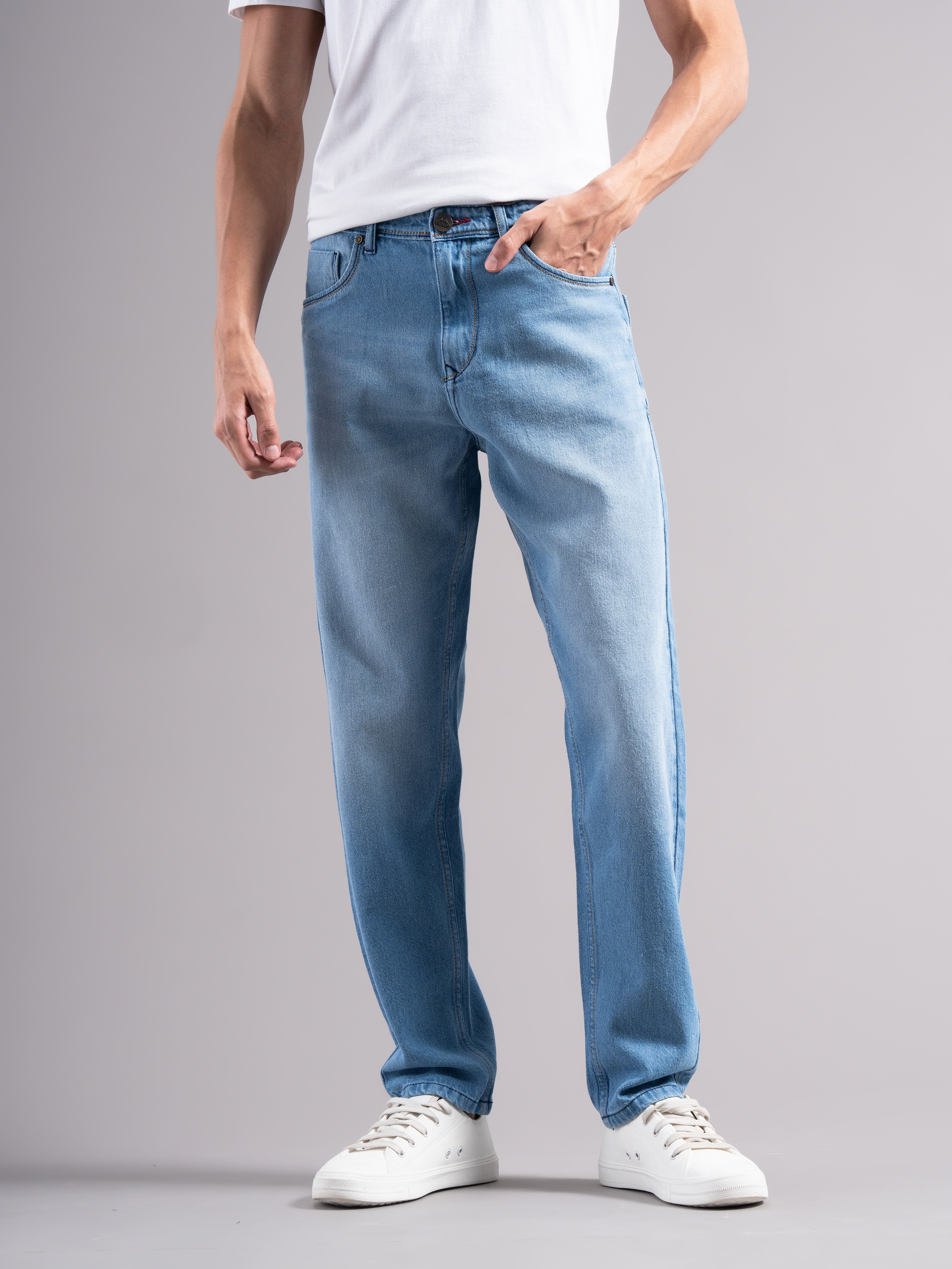 Men Blue Regular Fit Jeans