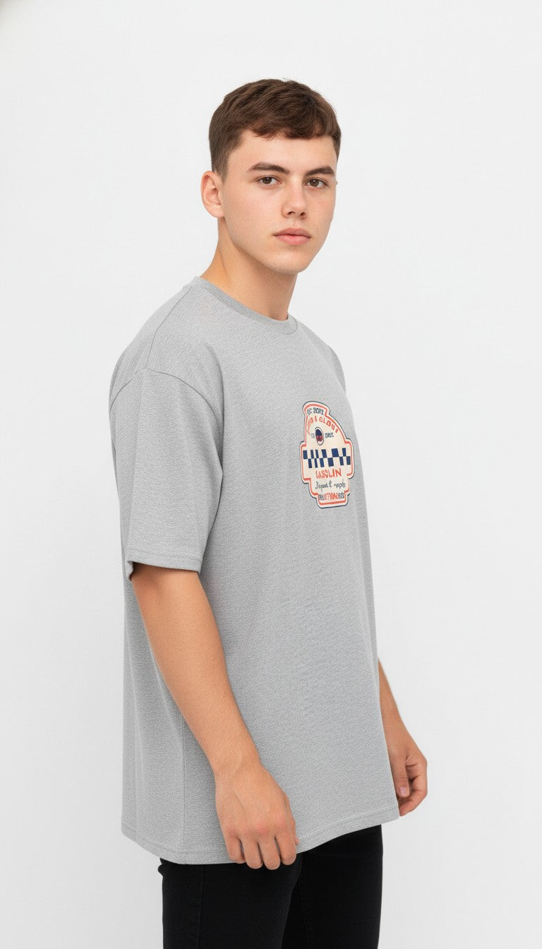 Men Oversized Cotton Printed T-Shirt