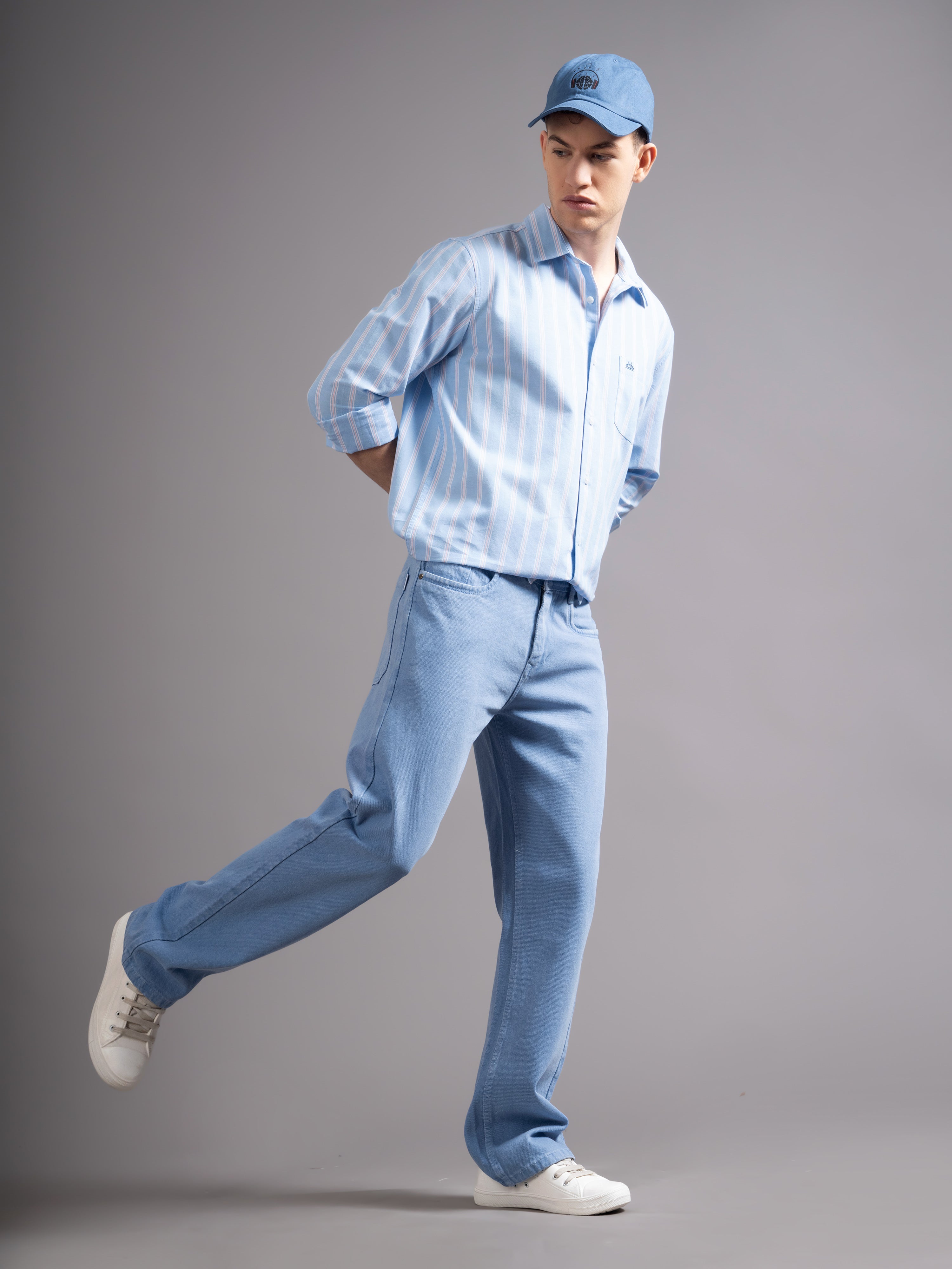 Men Blue Casual Shirt