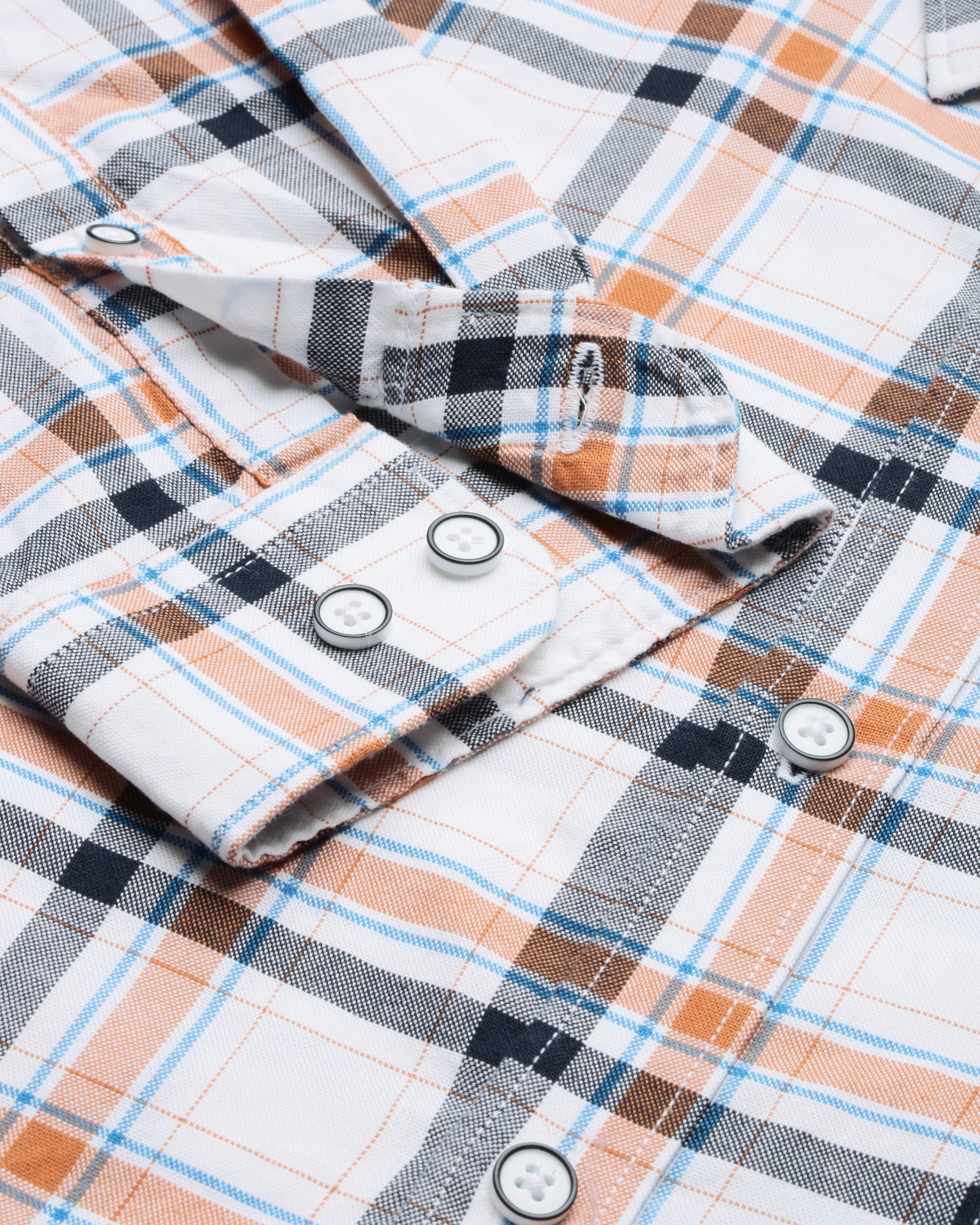 Men Brown Cotton Slim Shirt