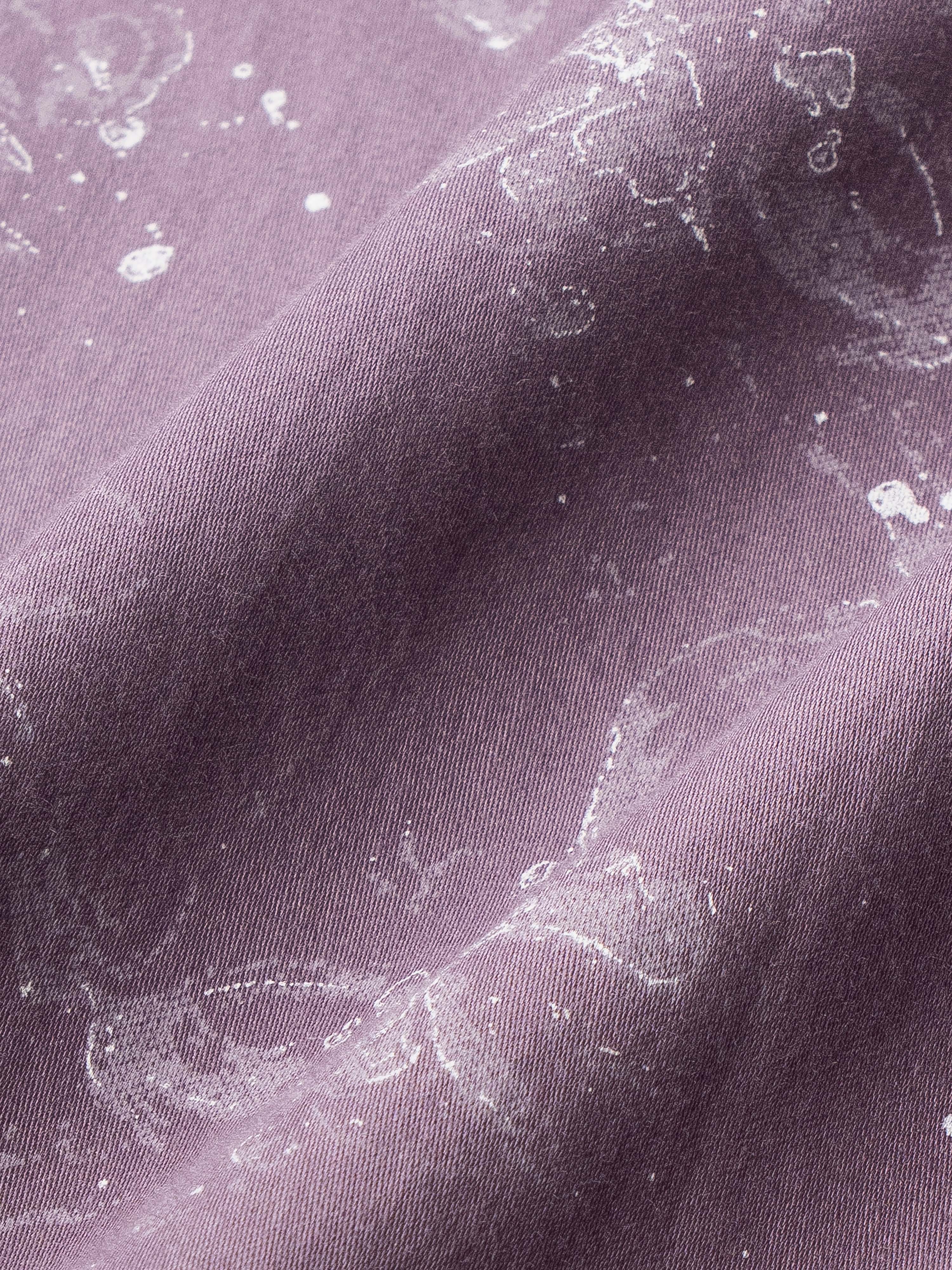 Men Purple Floral Print Shirt