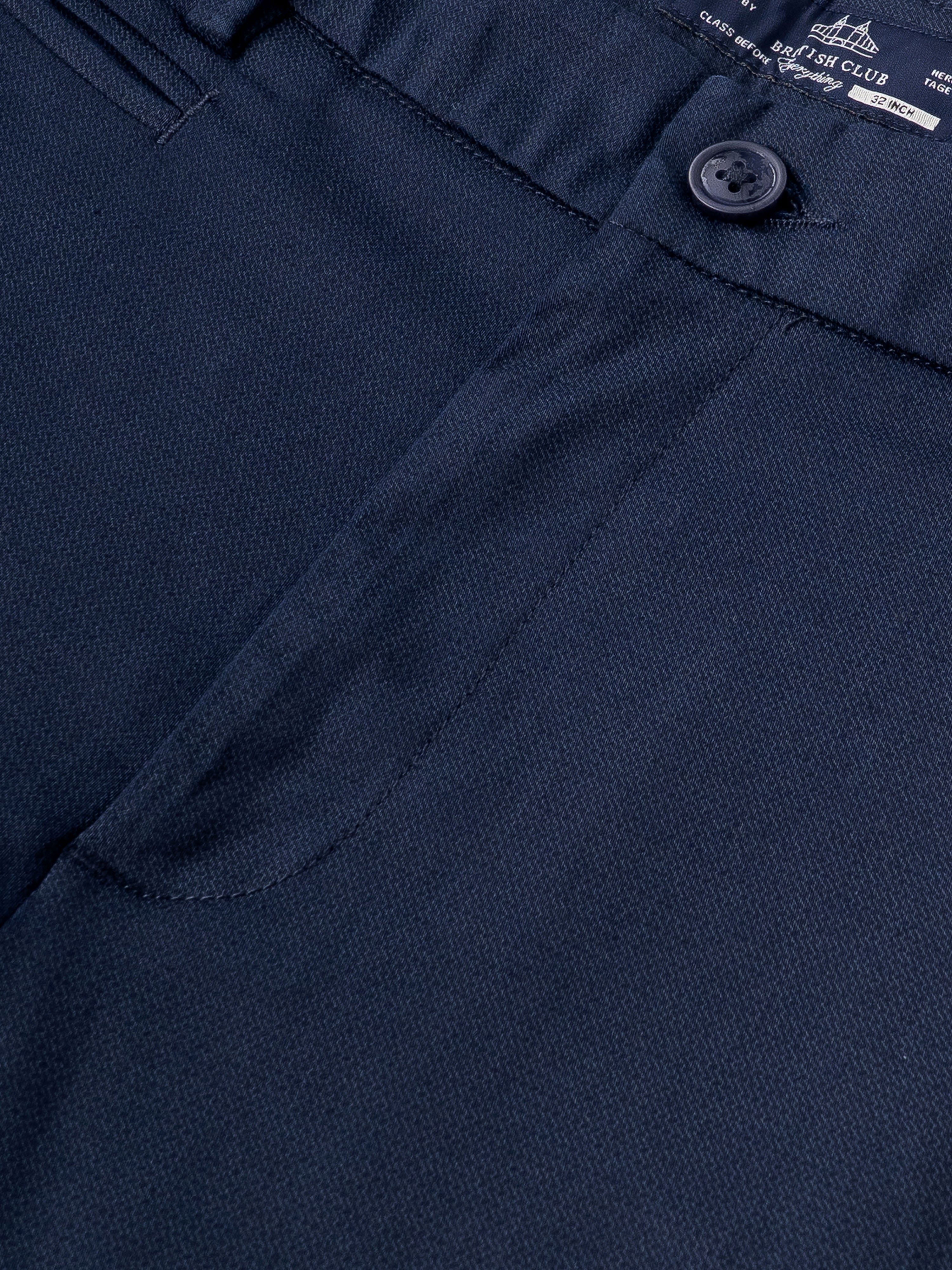Men Blue Smart Slim Fit Chinos