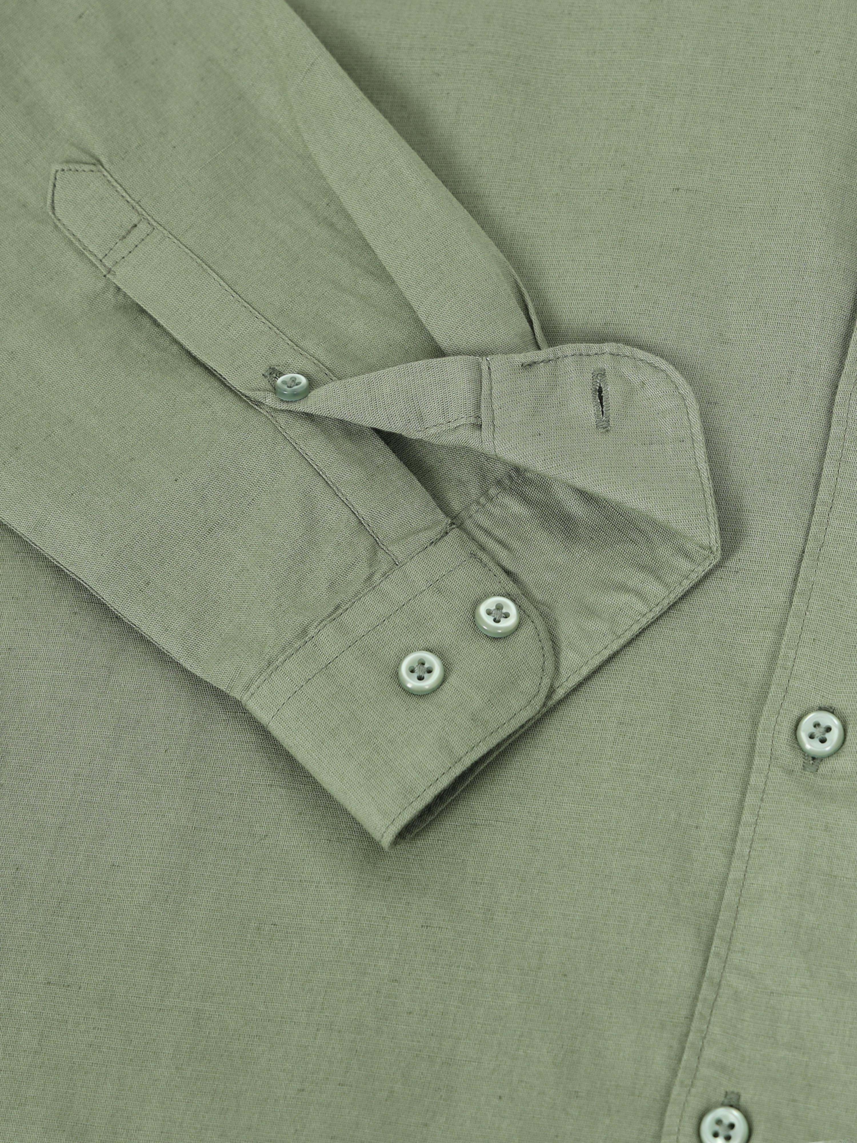 Men Green Slim Fit Shirt