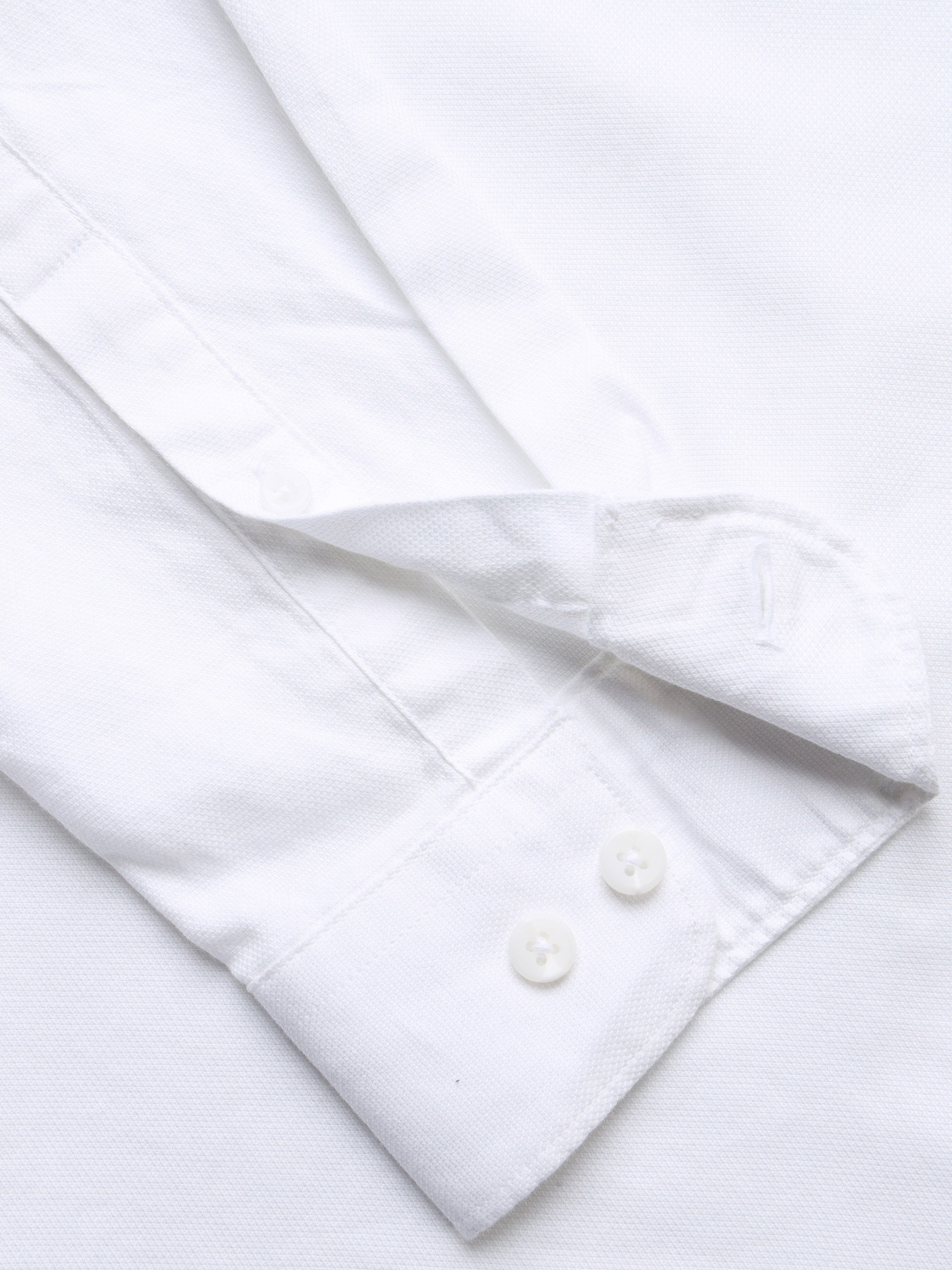 Men White Dobby Shirt
