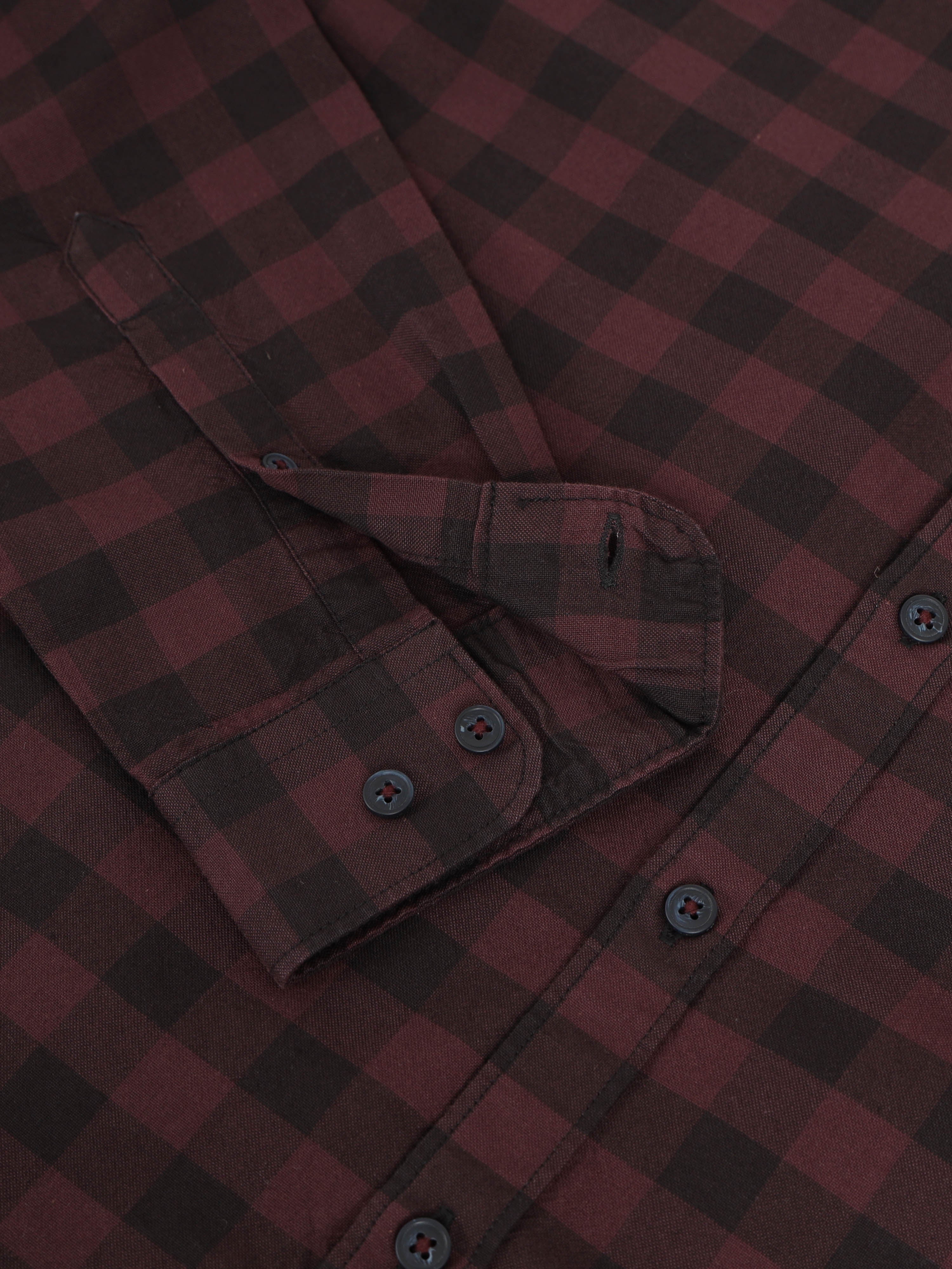 Men Purple Checked Shirt