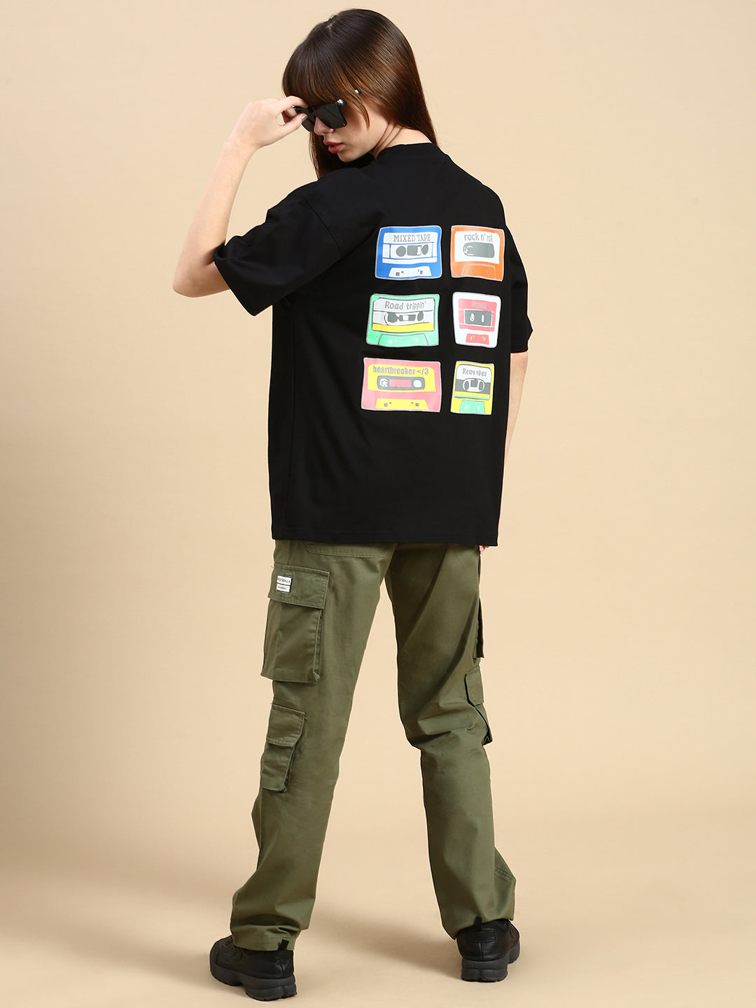 Unisex Black Vintage T-shirt