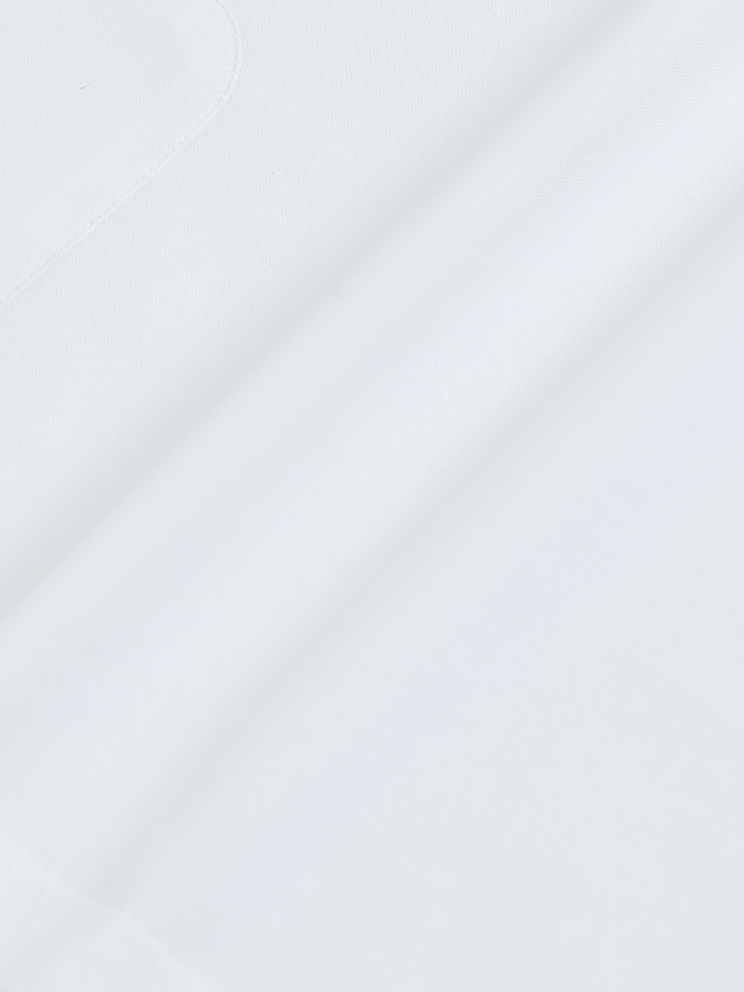 Men White Plain Shirt