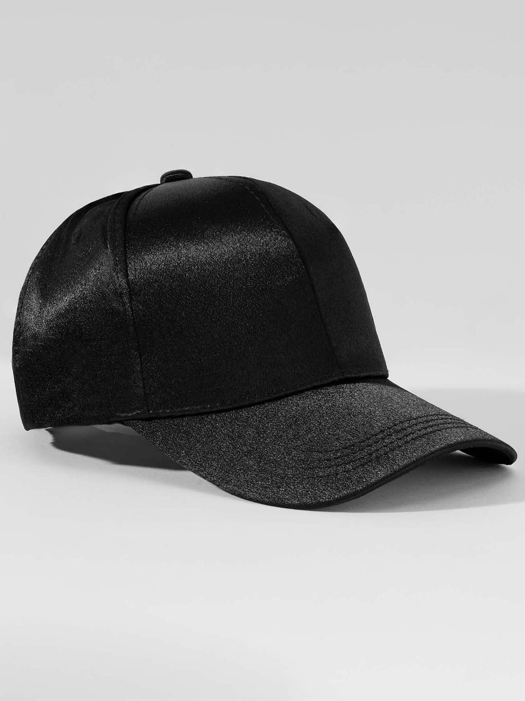 Women Beige Shimmer Baseball Cap