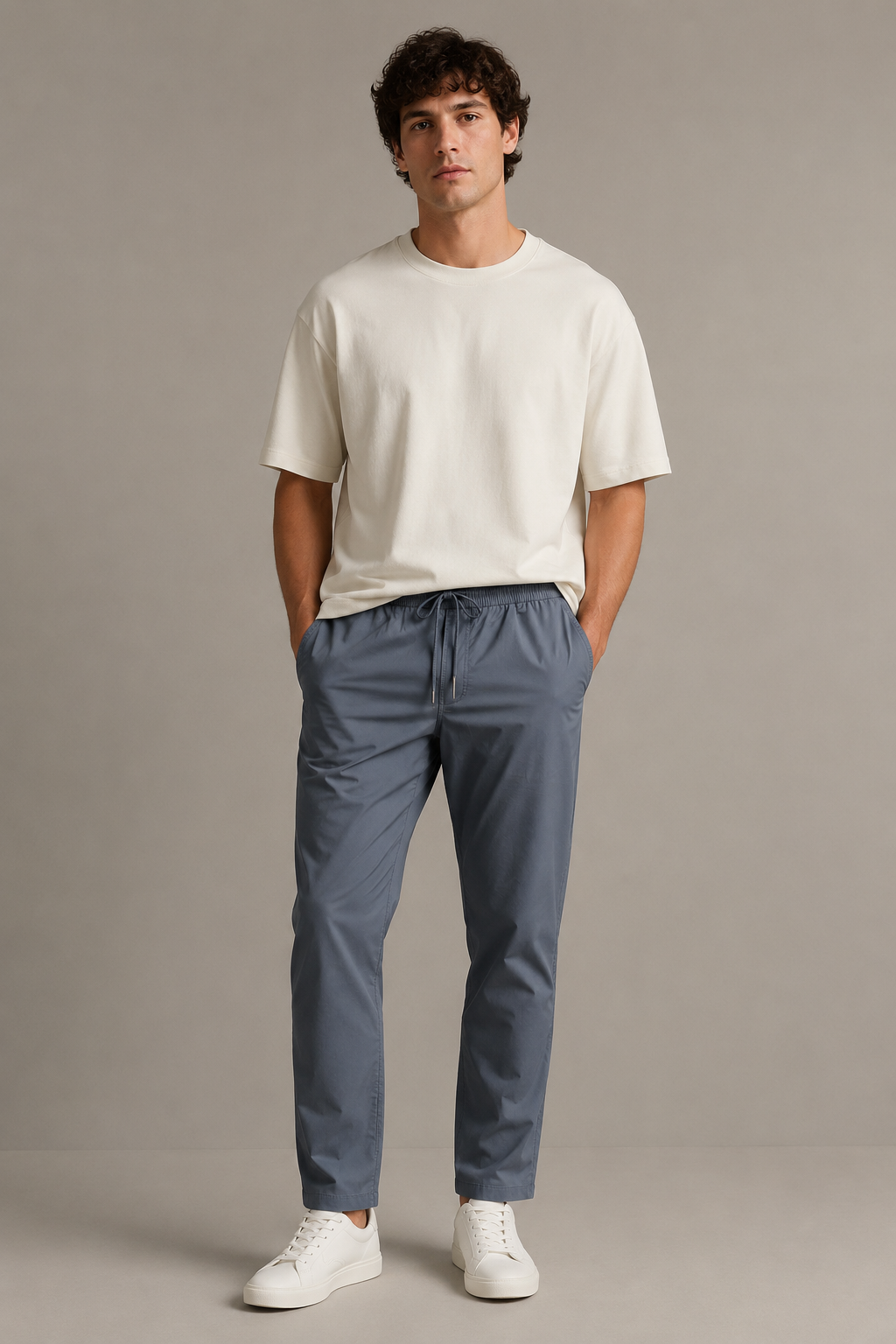 Men Grey Essential Comfort Pants