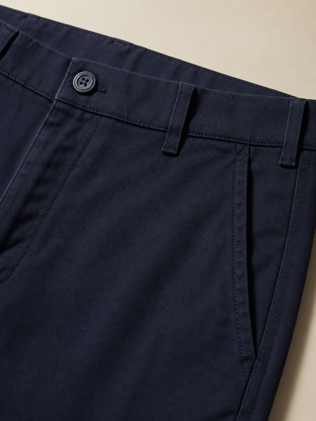Men Navy Essential Chino Pants
