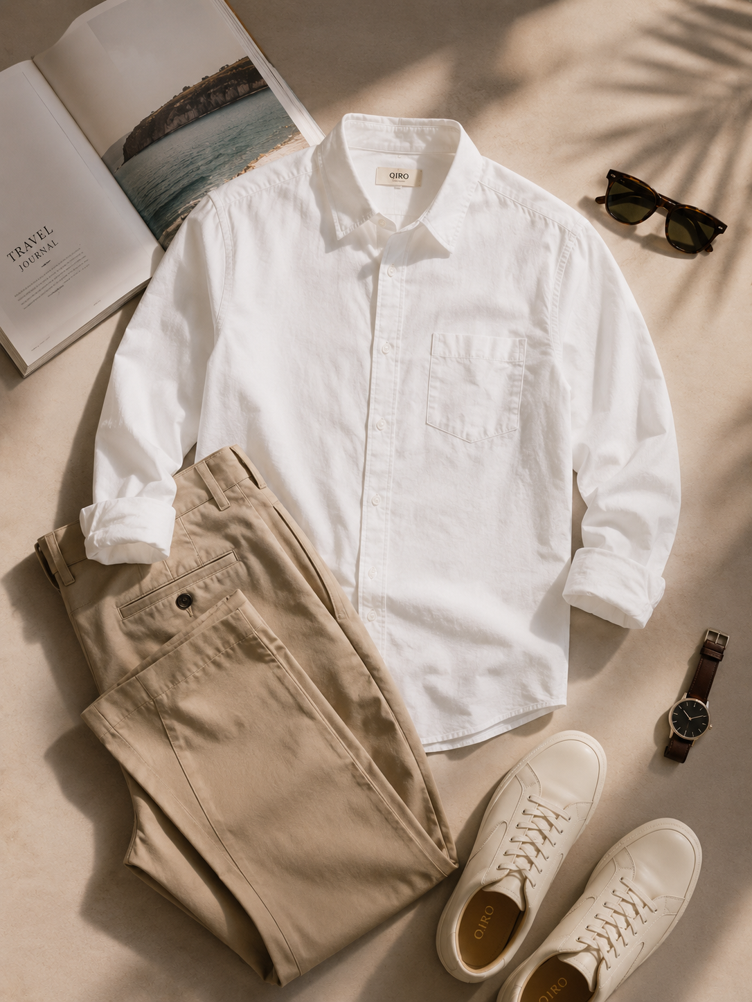 Men White Oxford Button Down Shirt