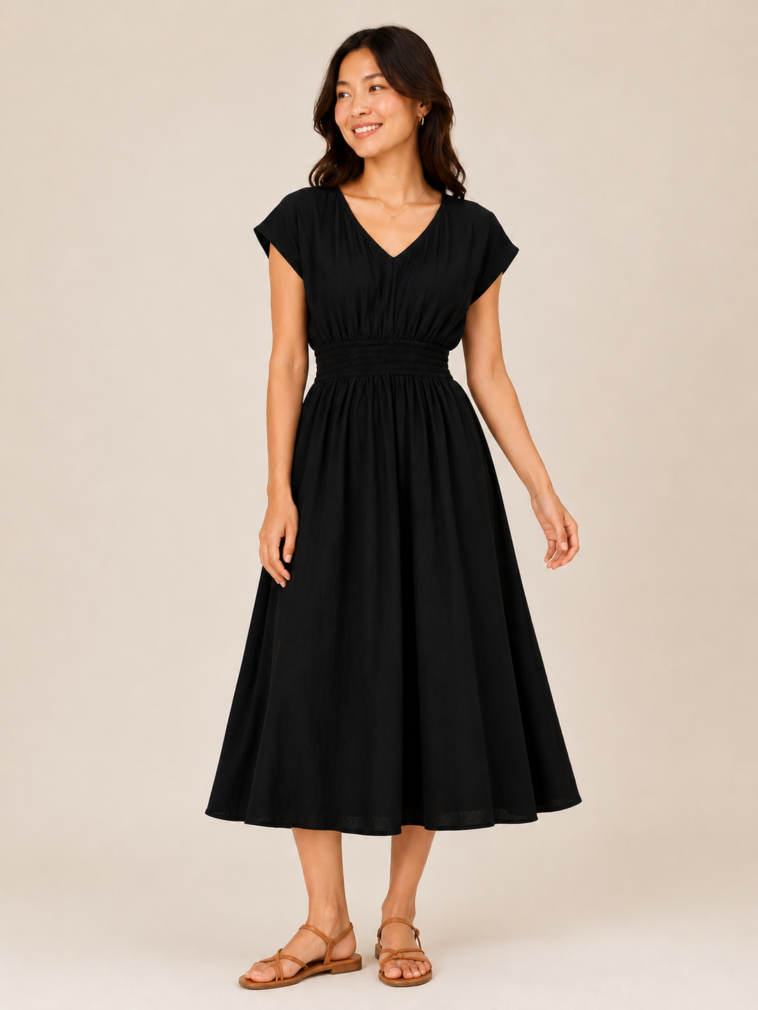 Women Black Fit & Flare Comfort Dress