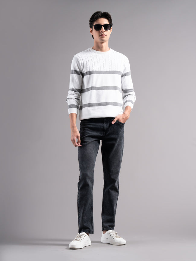 Men Grey Regular Fit Jeans