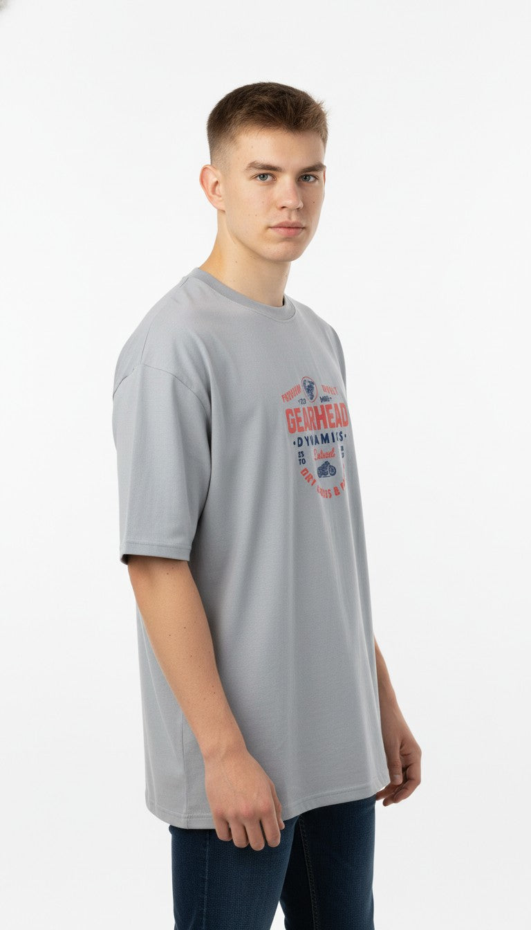 Men Oversized Cotton Printed T-Shirt