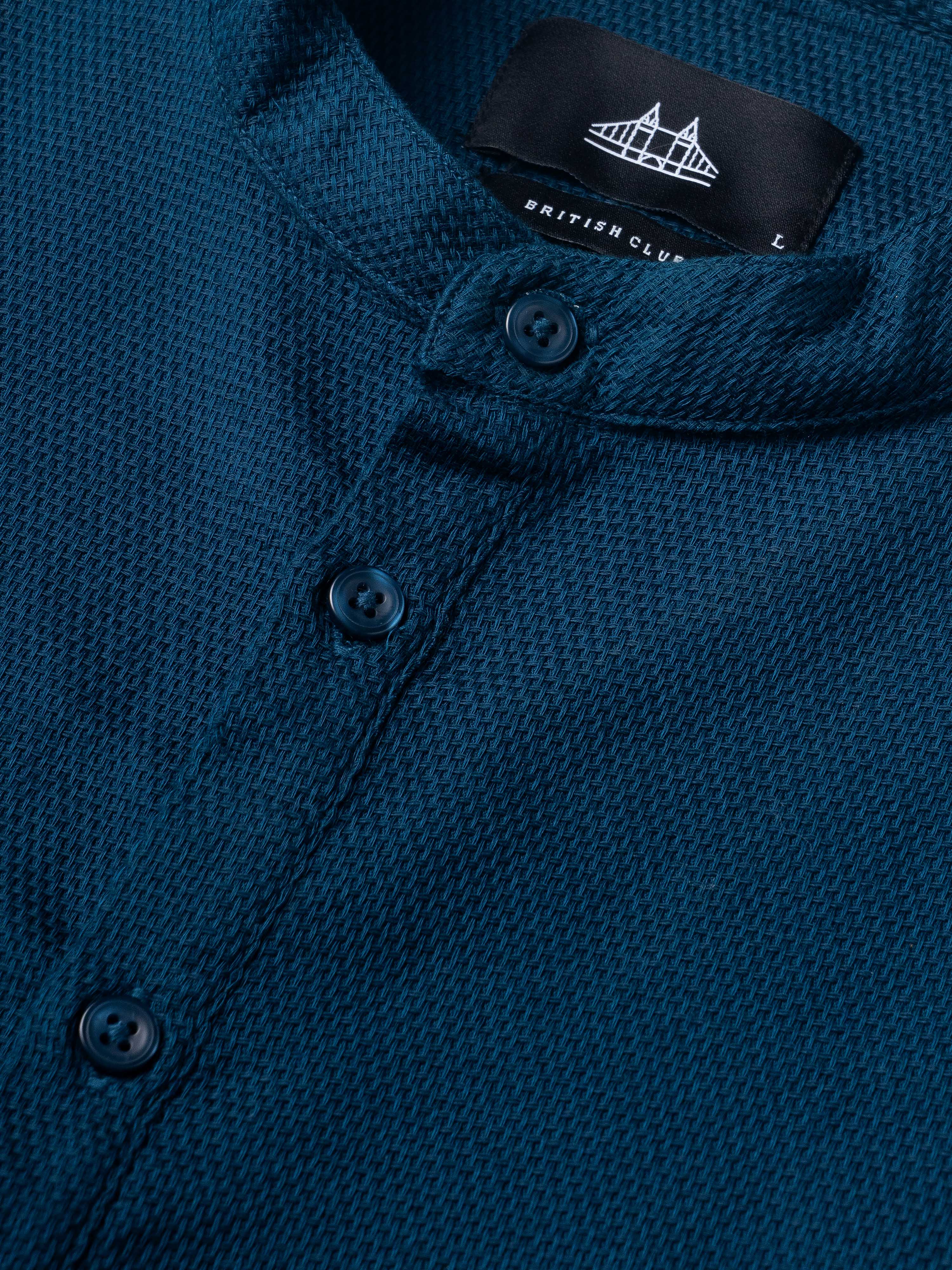 Men Teal Kurta Shirt