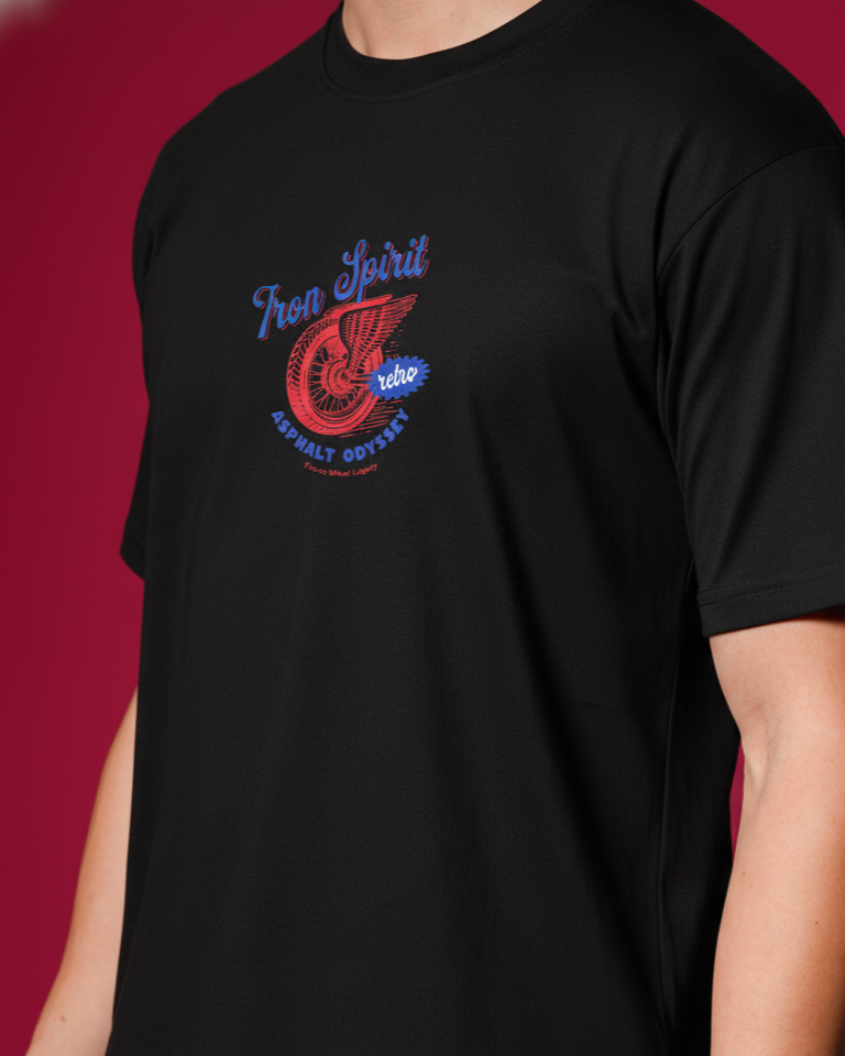 Men Round Neck Cotton T-Shirt