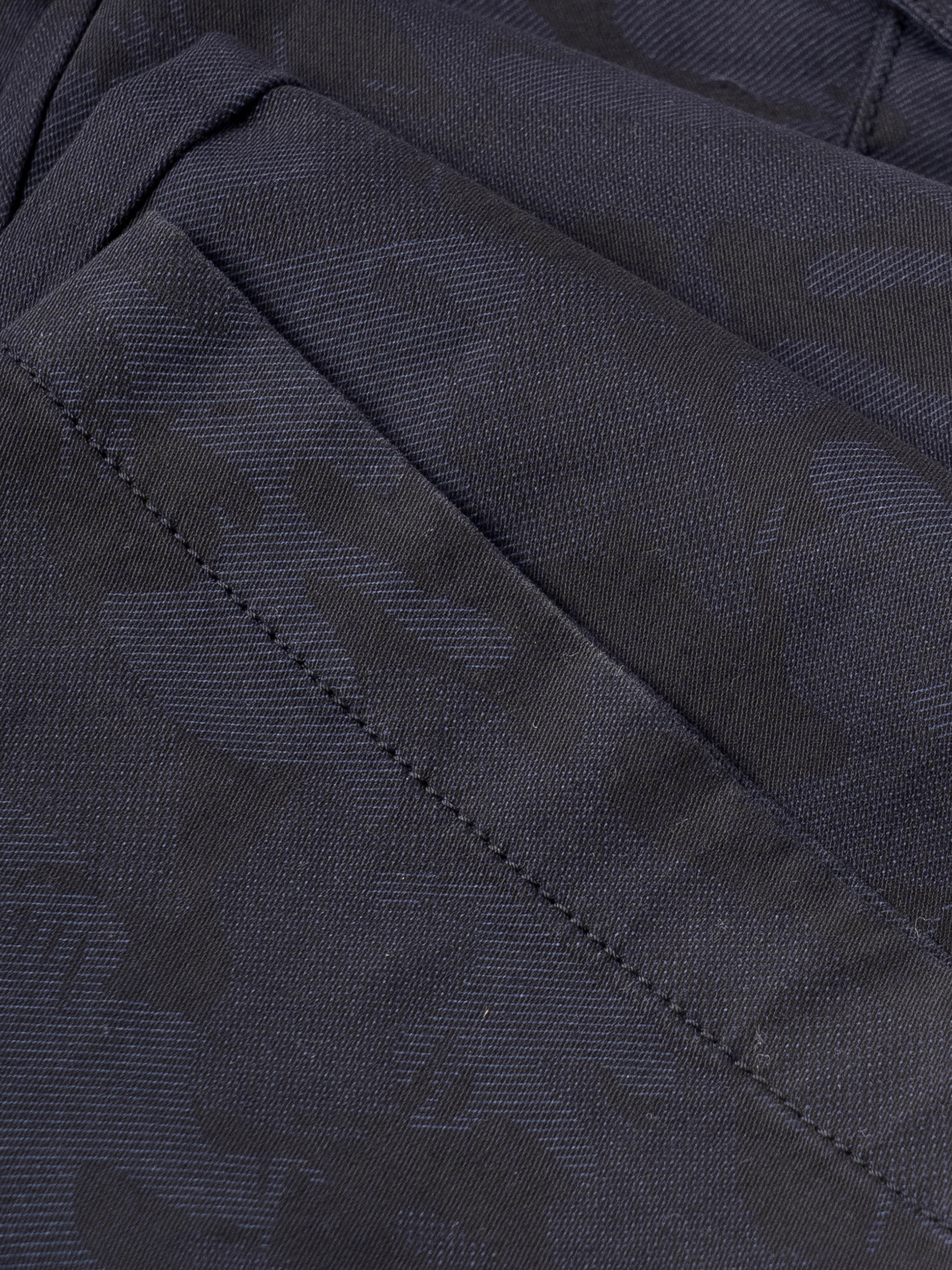 Men Blue Relaxed Fit Cargo Trouser