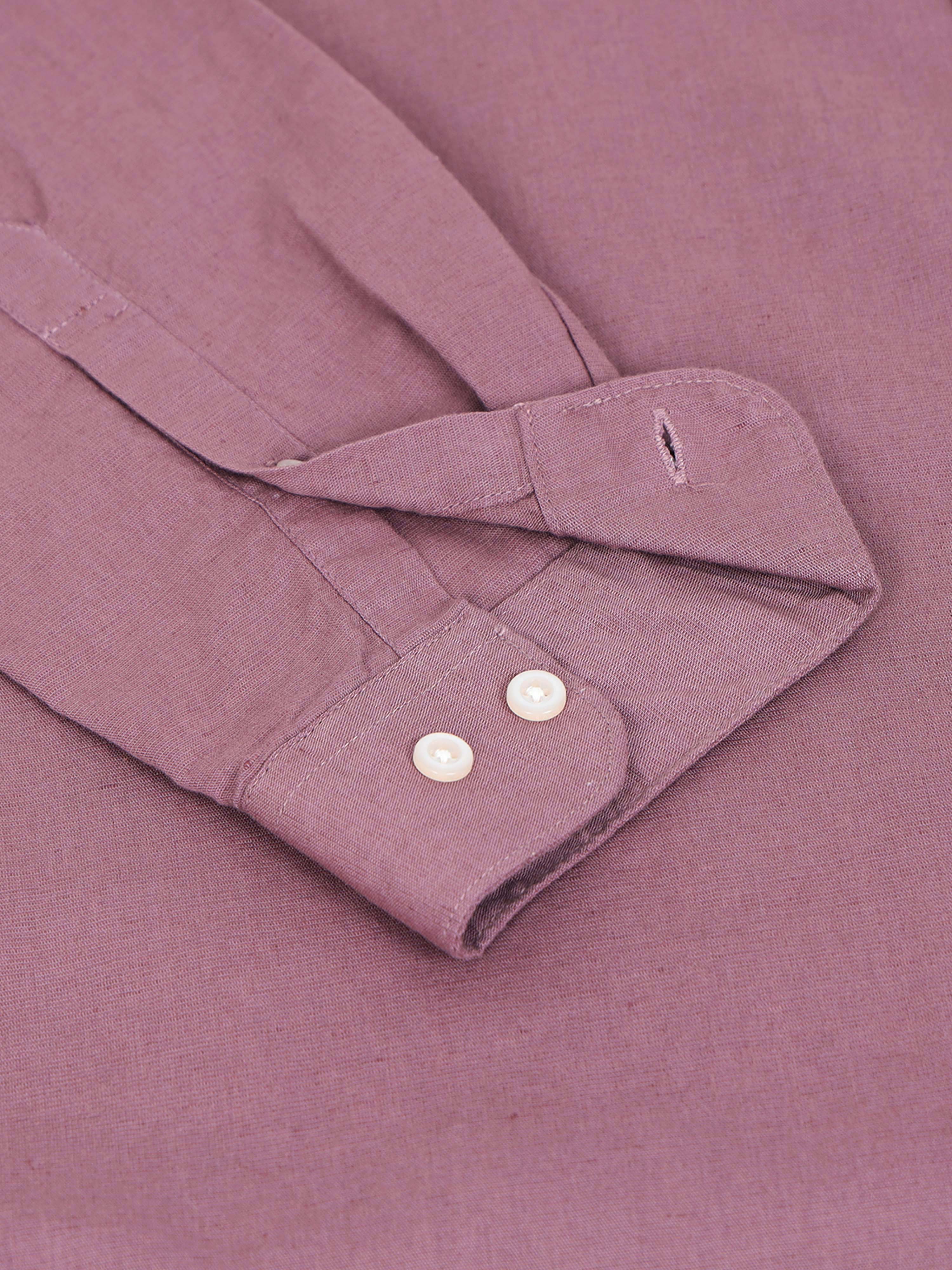 Men Mauve Slim Fit Shirt
