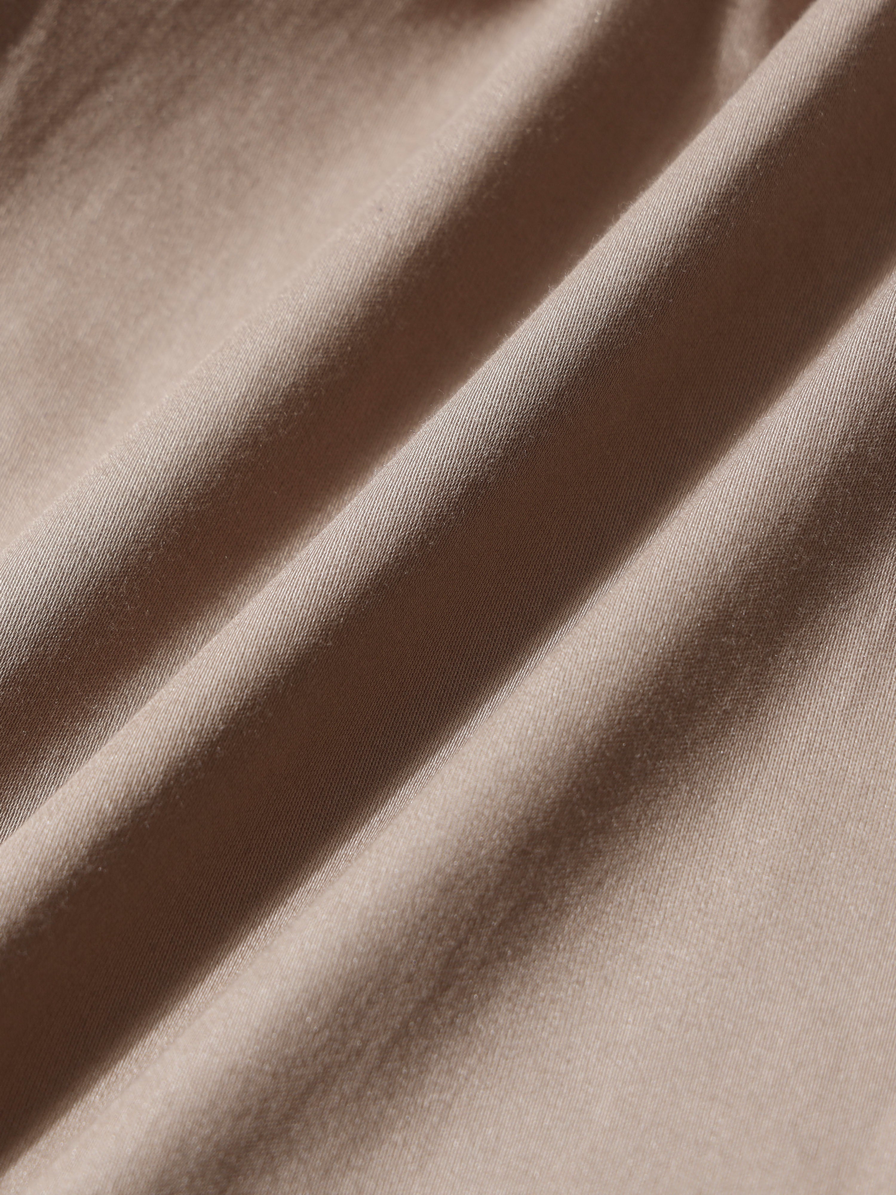 Men Khaki Solid Shirt