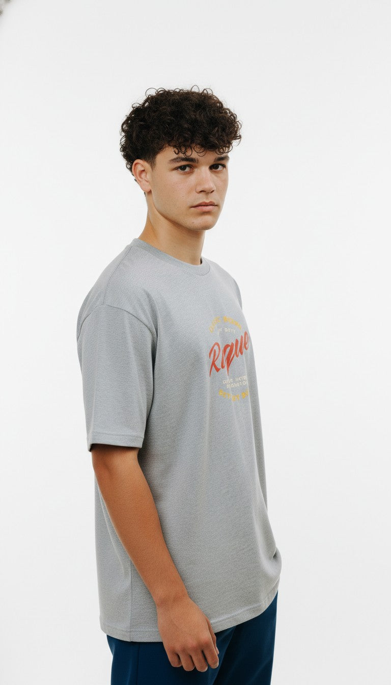 Men Oversized Cotton Printed T-Shirt