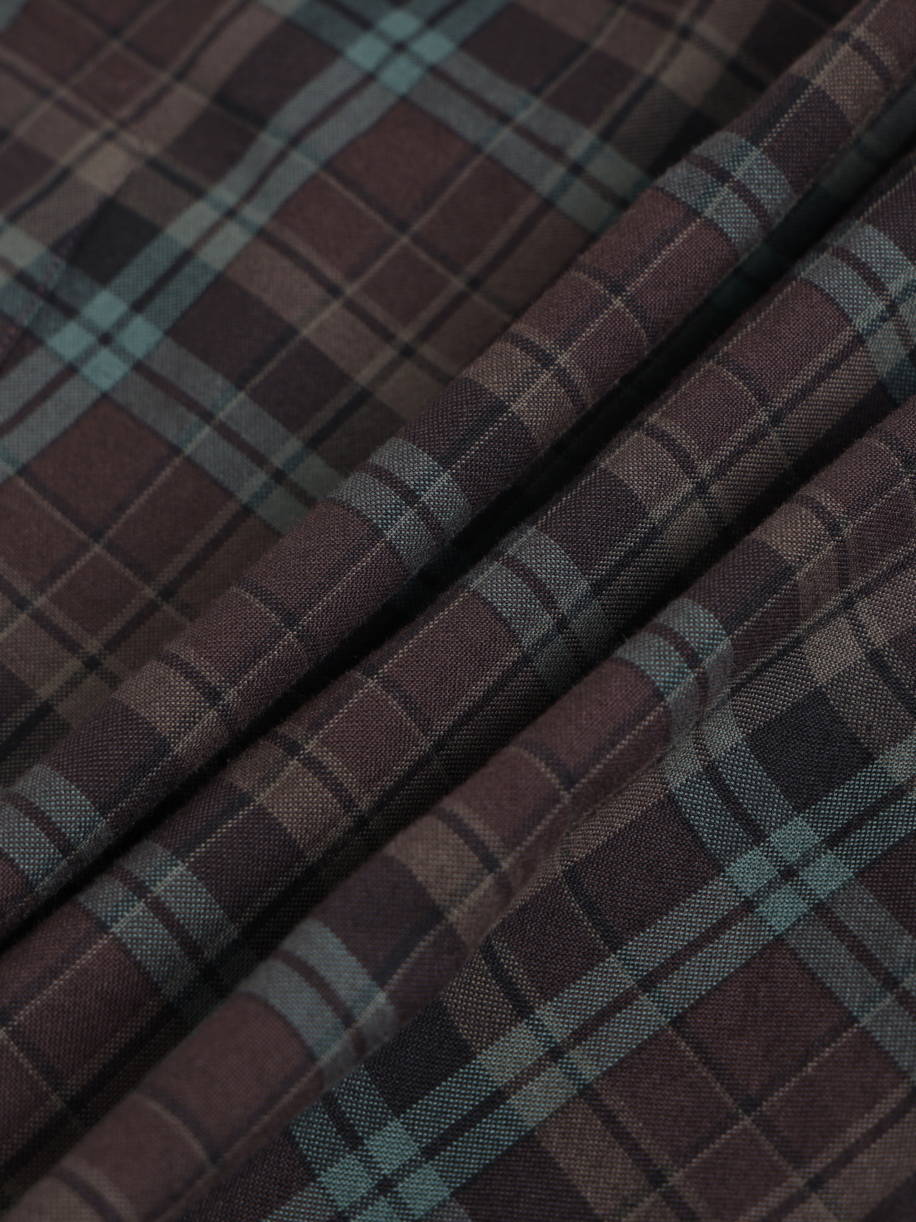 Men Green Checked Shirt