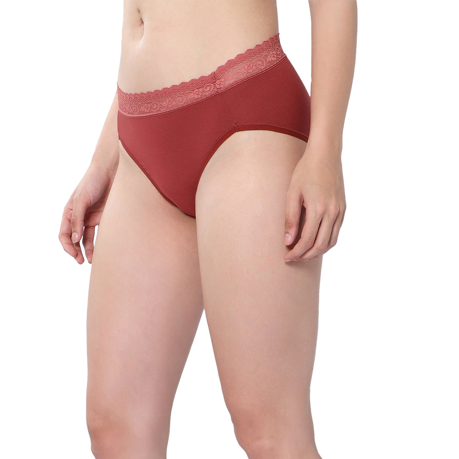 Medium Rise 3/4th Coverage Lace Hipster Pack Of 2