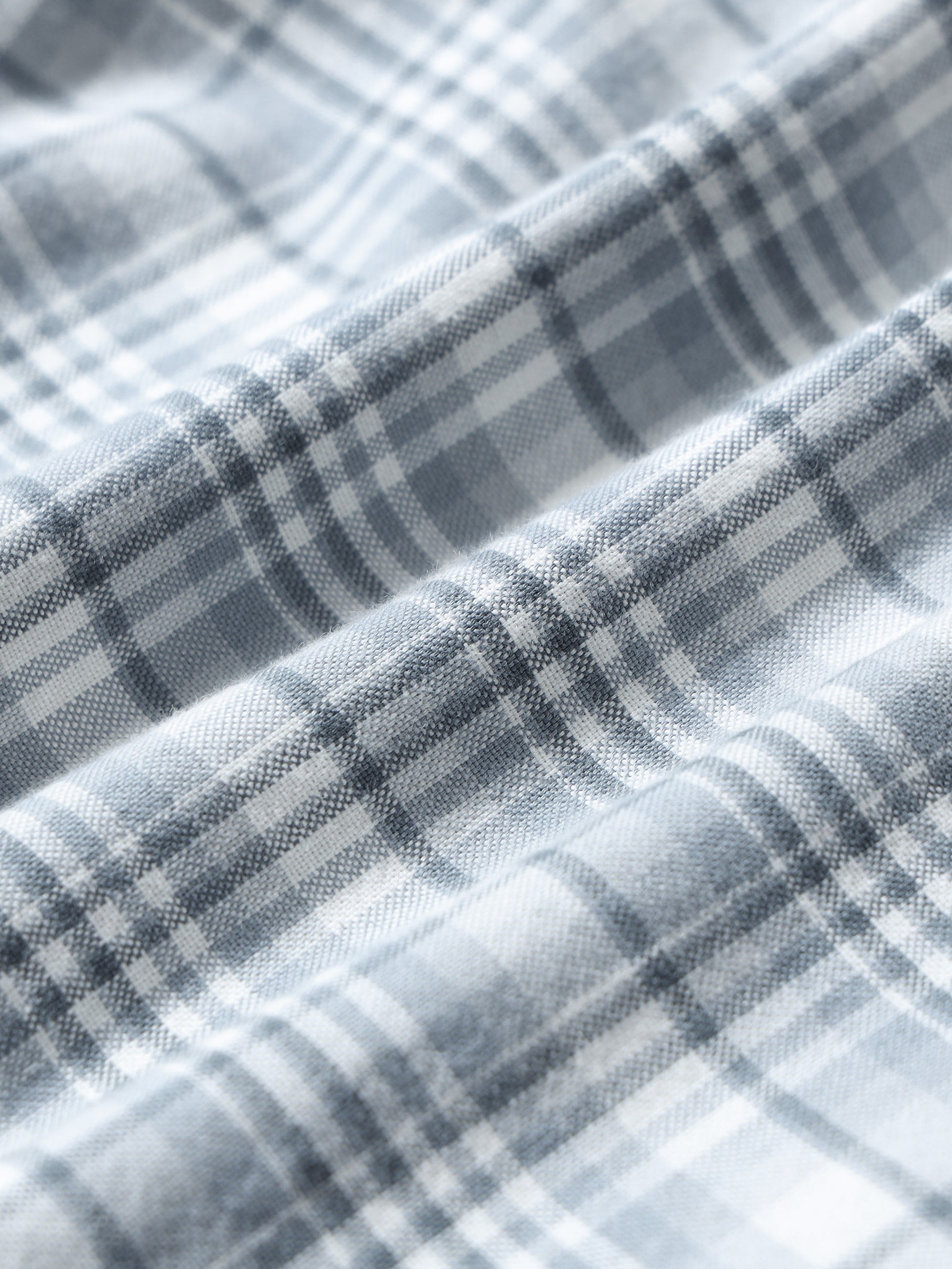 Men Blue Check Shirt