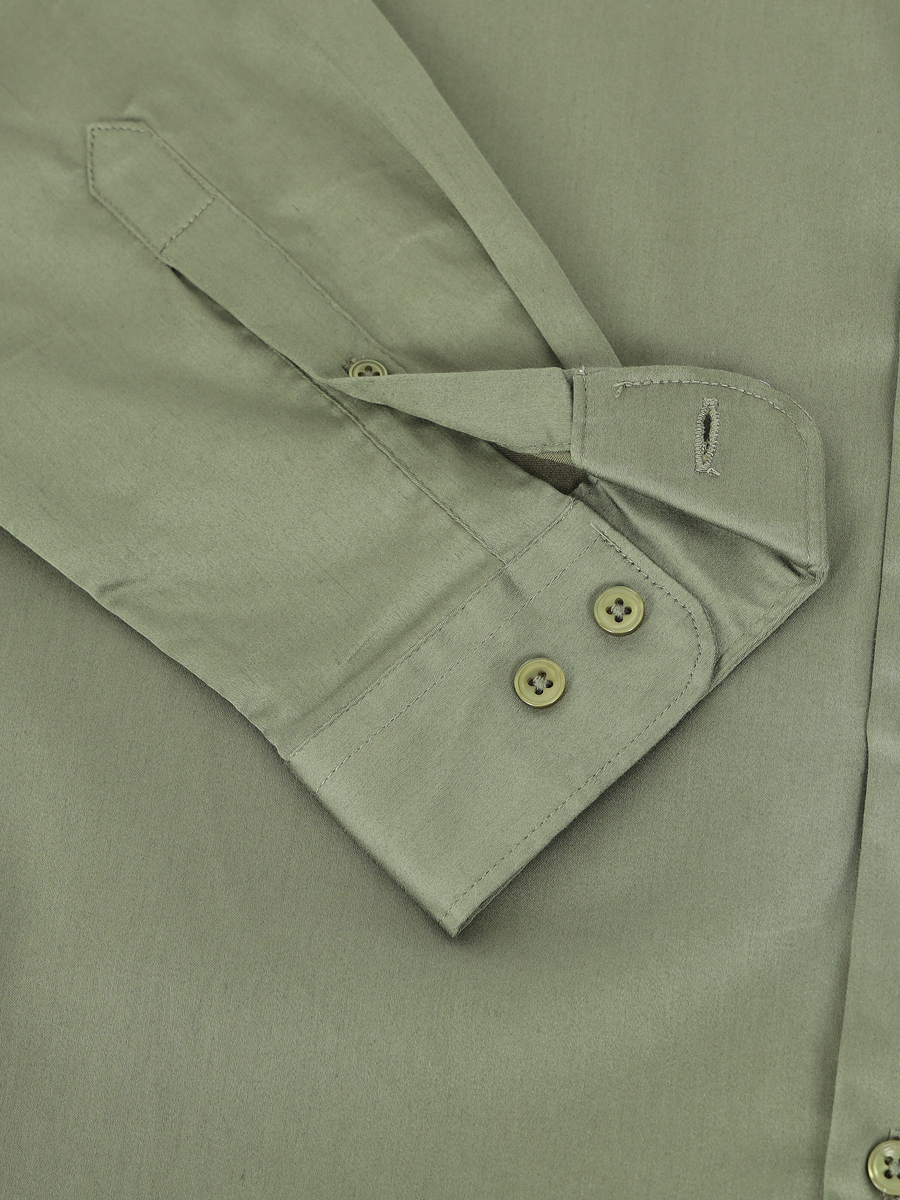 Men Green Satin Shirt