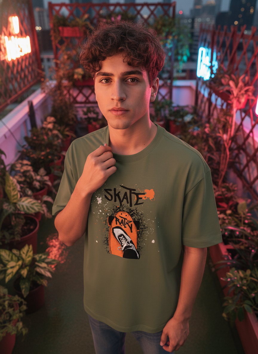 Men Oversized Cotton T-Shirt