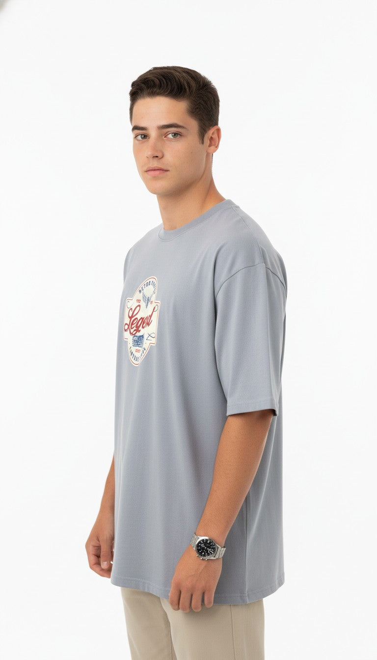 Men Oversized Cotton Printed T-Shirt