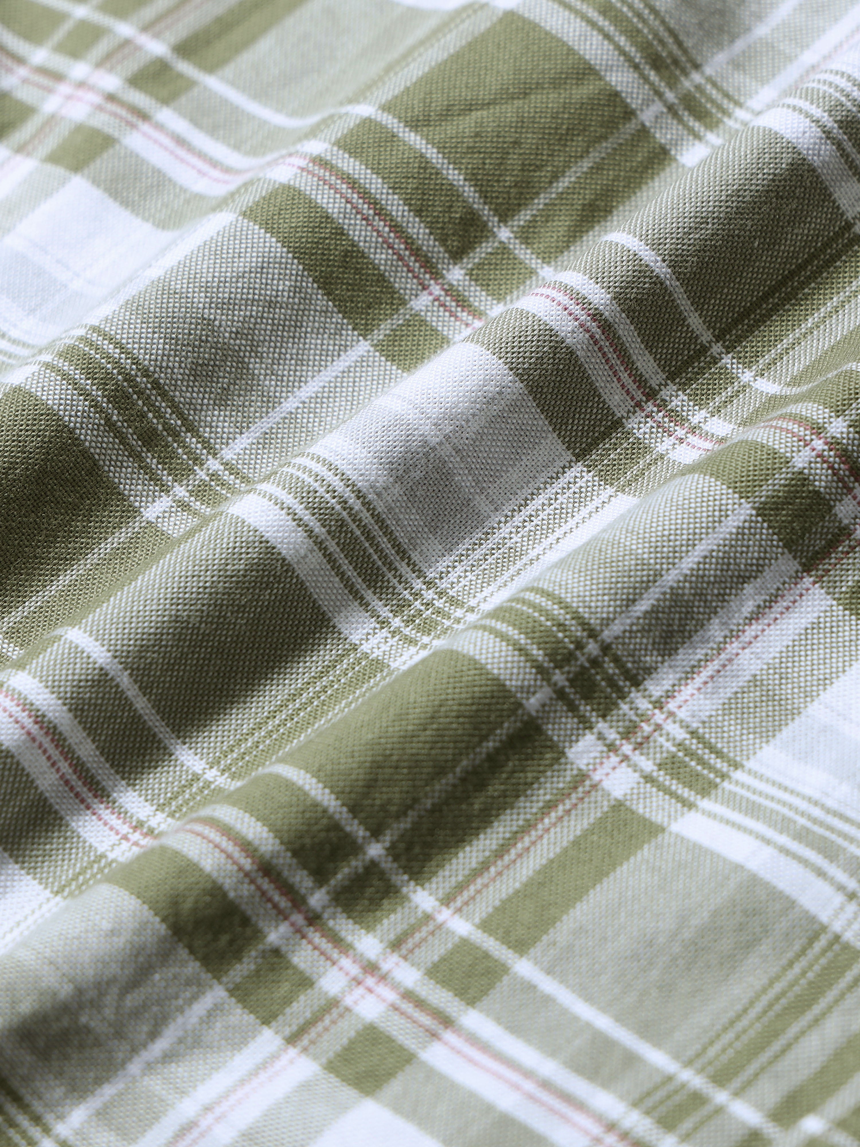 Men Green Check Shirt